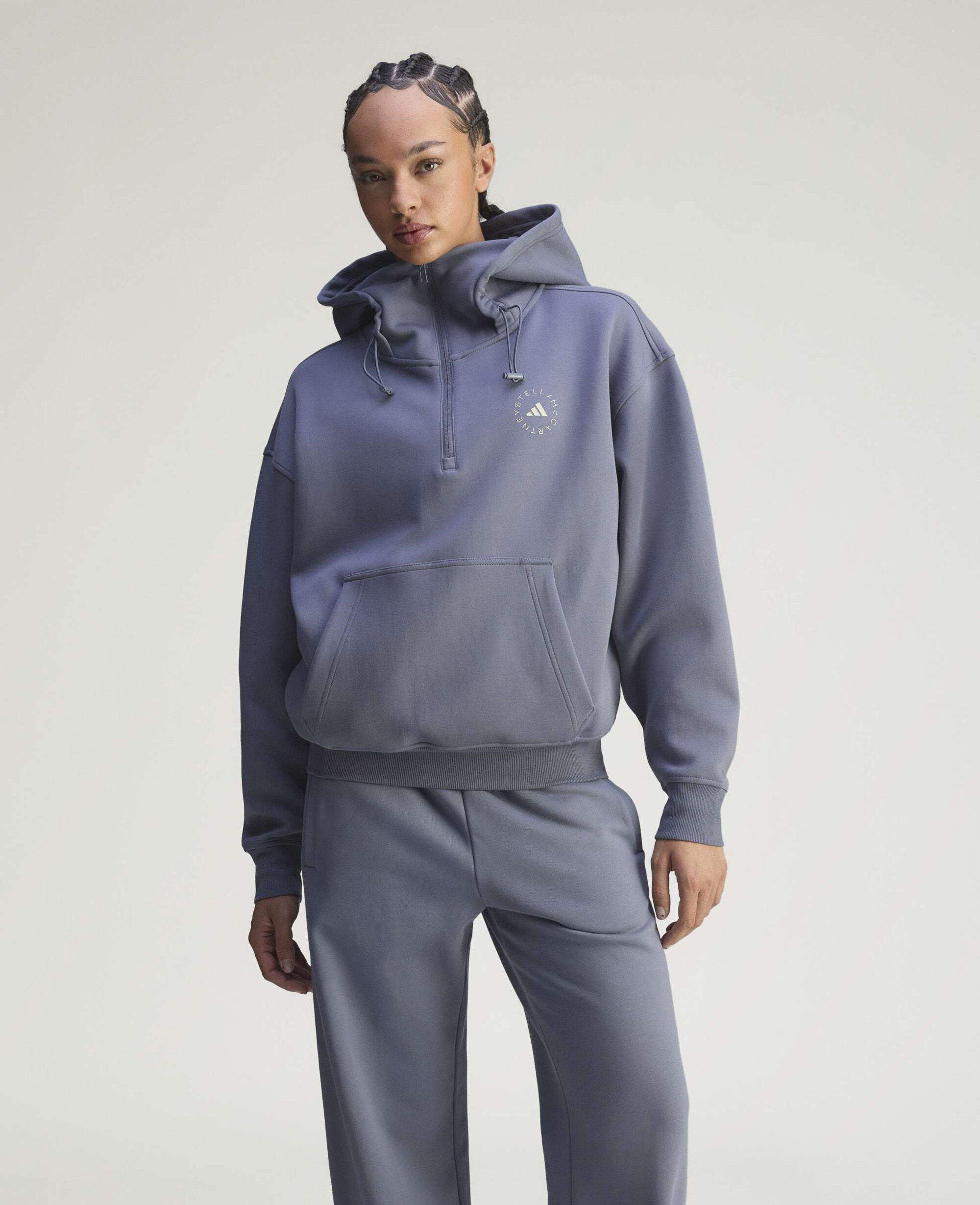 Women Onix TrueCasuals Half-Zip Hoodie | Stella McCartney US
