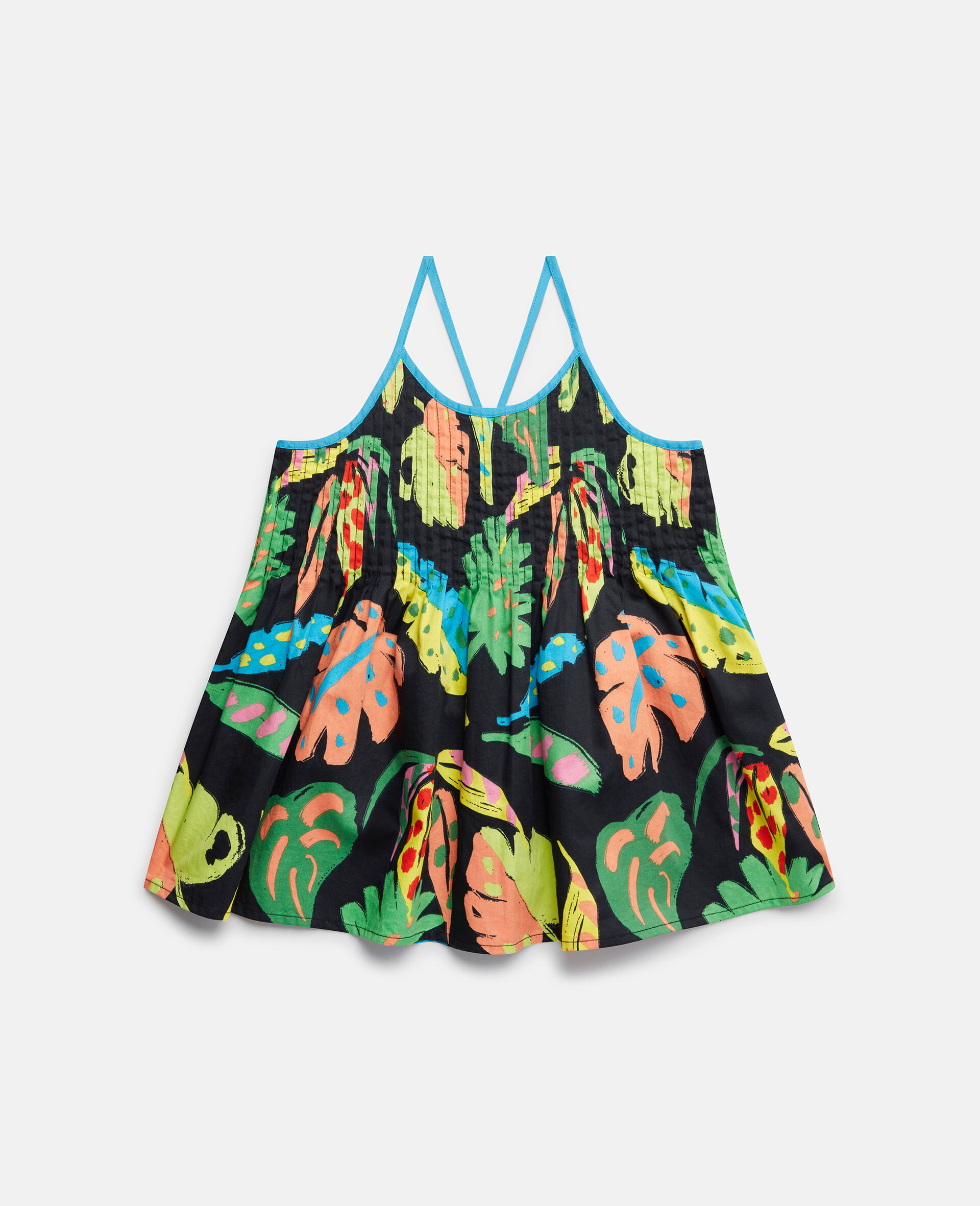 Palm Leaf Print Cami Top-Black-large image number 0