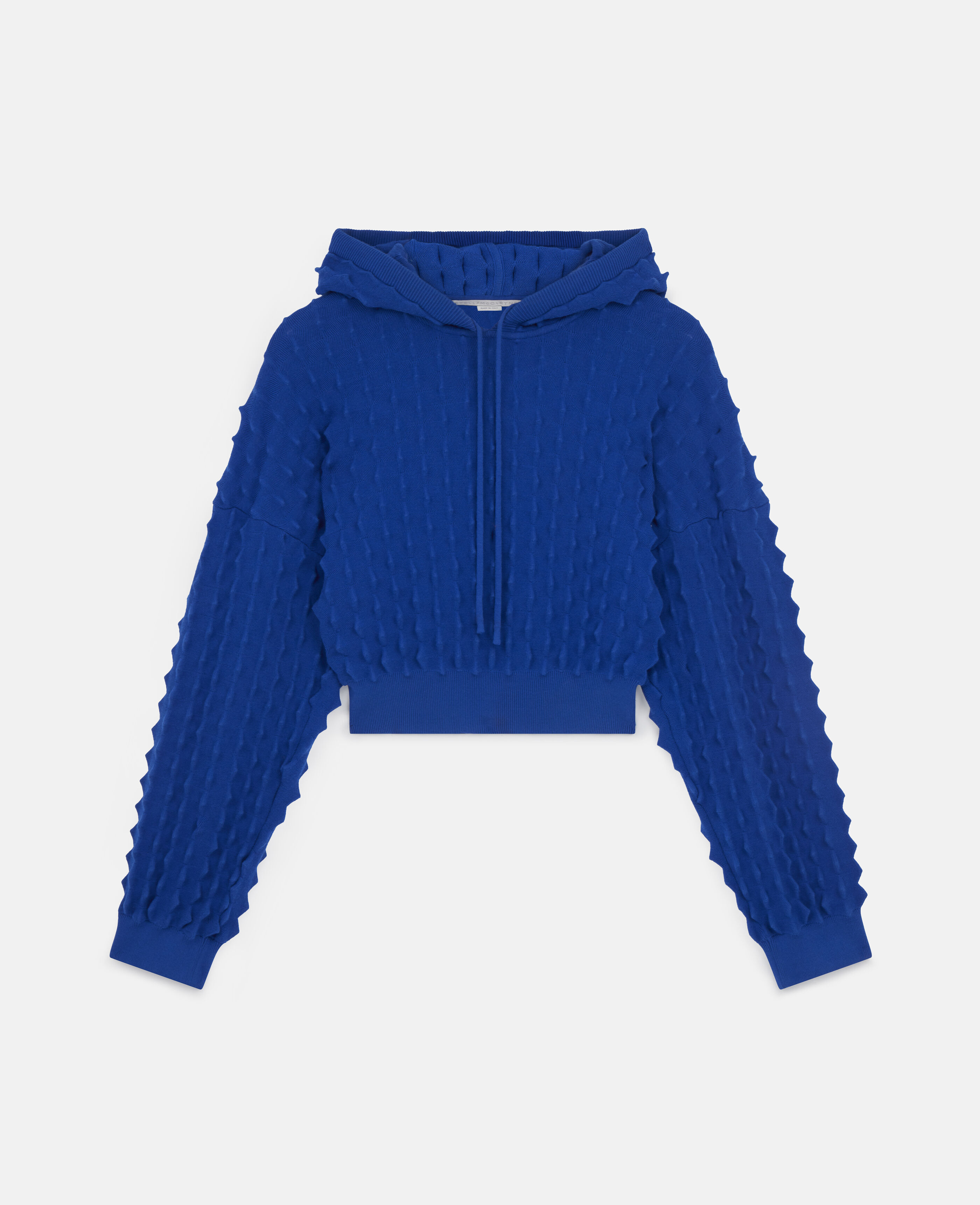 blue popcorn sweater
