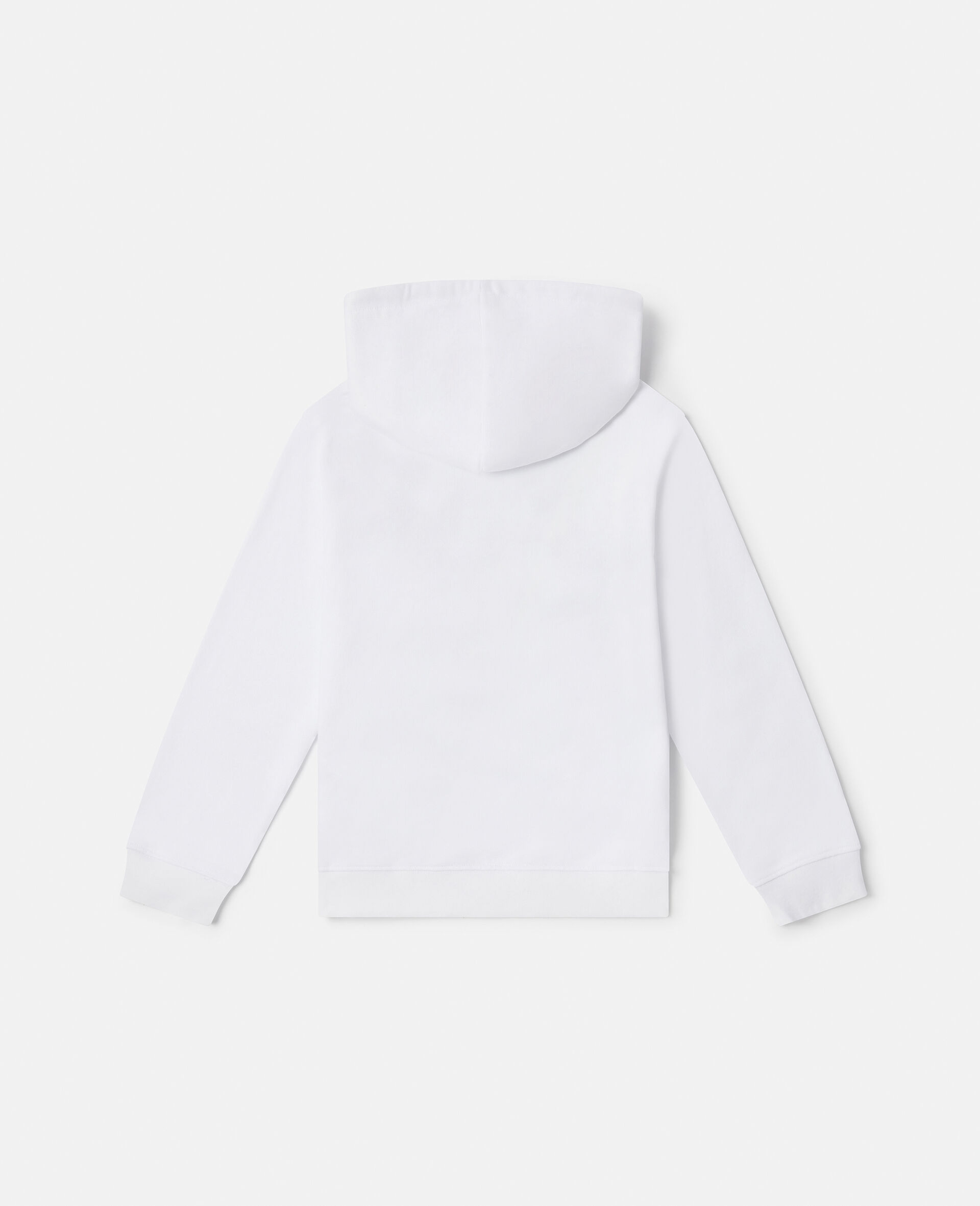 'I Donut Care' Print Oversized Hoodie-White-large image number 2