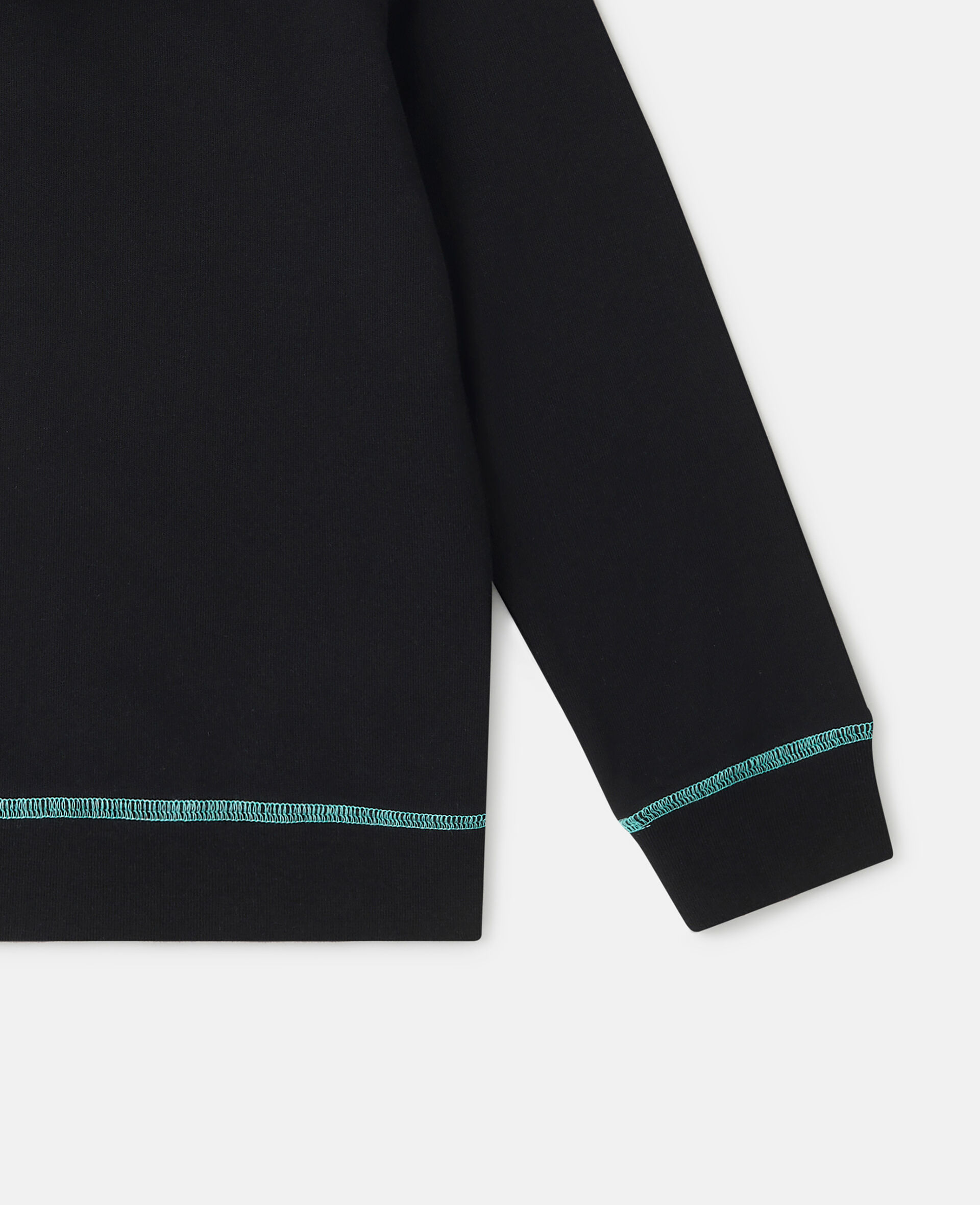 SMC Neon Trim Zip Hoodie-Black-large image number 1