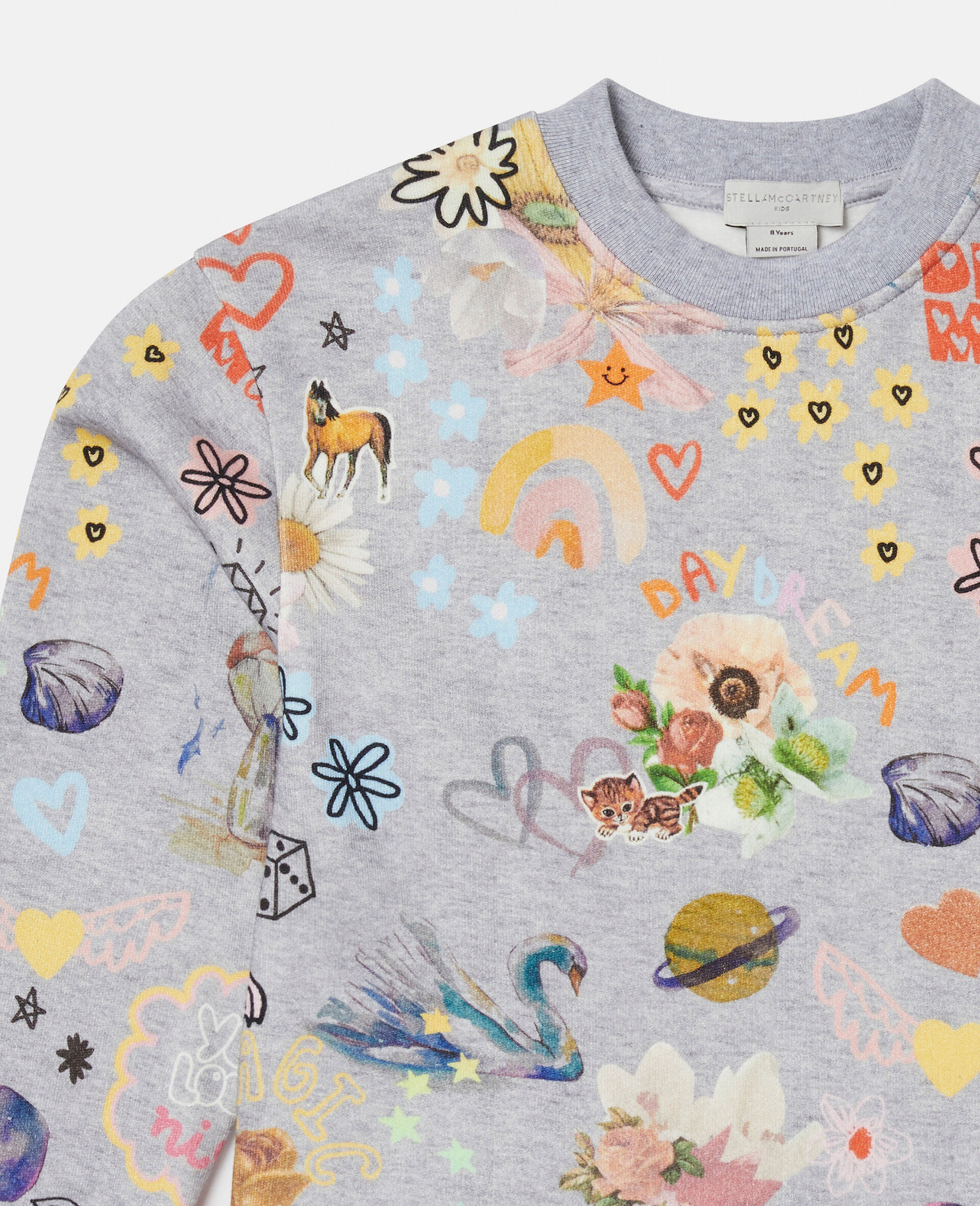 Dreammaker Doodle Sweatshirt-Grey-large Dreammaker Doodle Sweatshirt-Grey-large image number 1