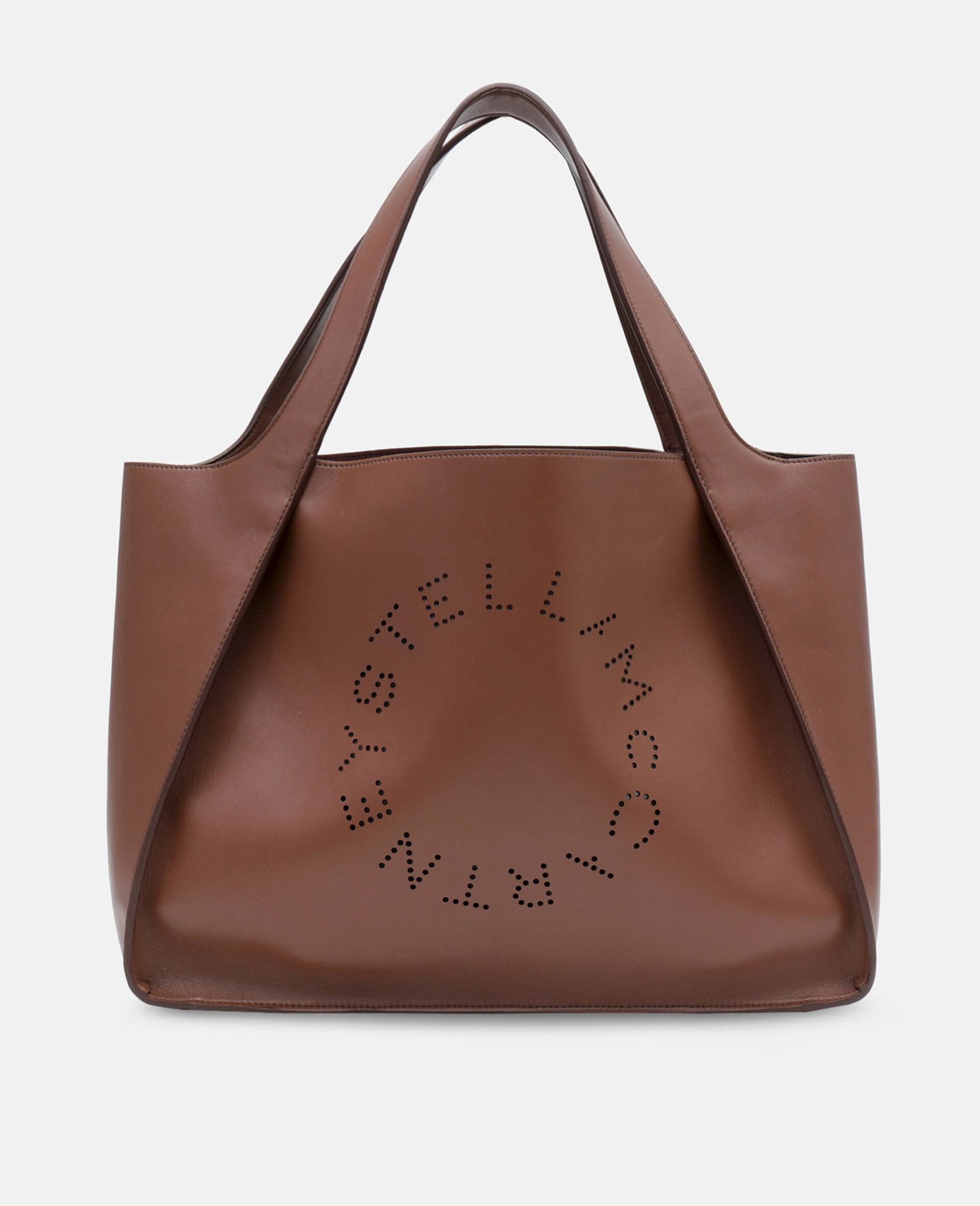 Stella Logo Tote Bag-Brown-large