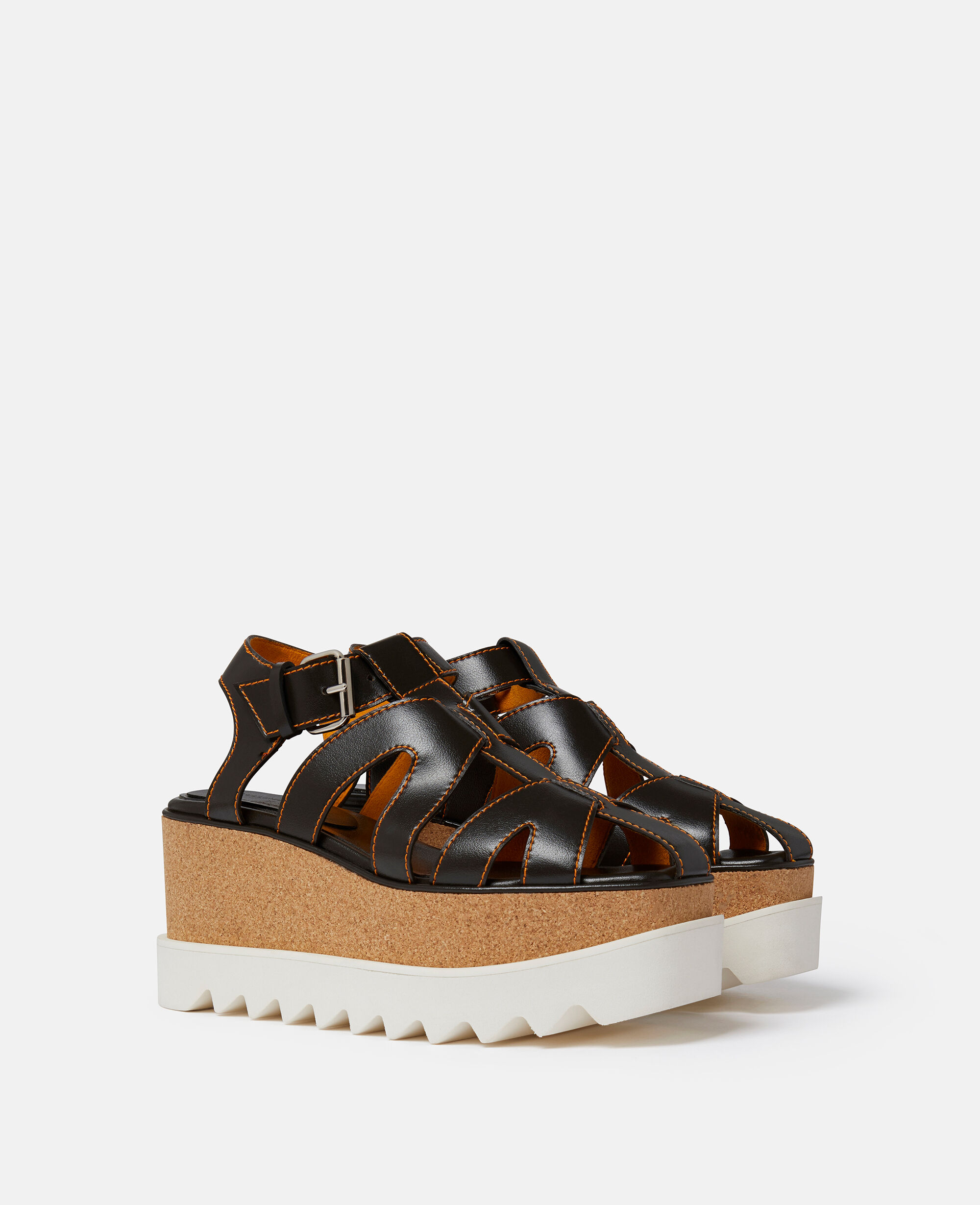 Women Chocolate Elyse Veuve Clicquot Platform Sandals | Stella