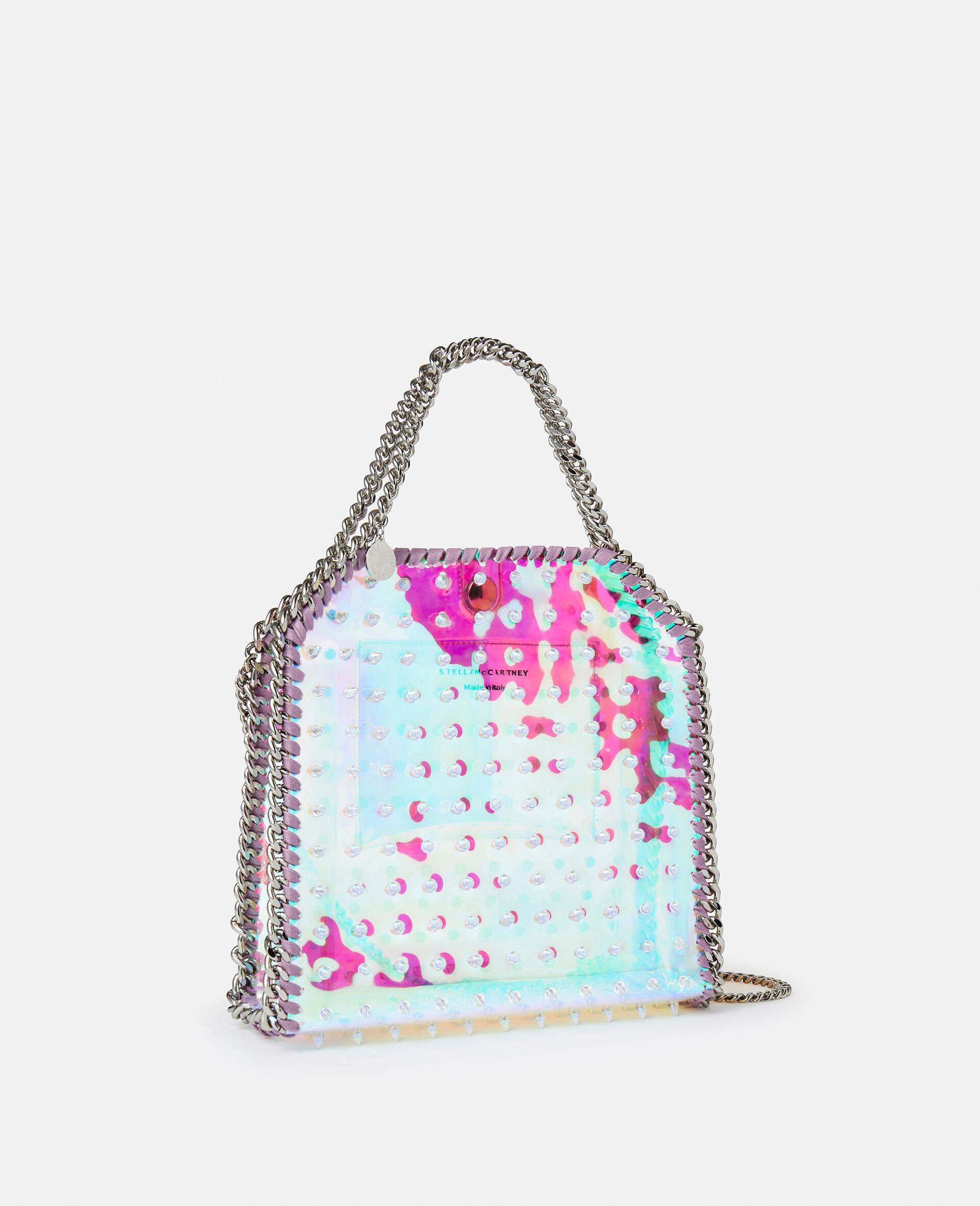 Falabella Mini Holographic Spike Tote-Multicolour-large Falabella Mini Holographic Spike Tote-Multicolour-large image number 1