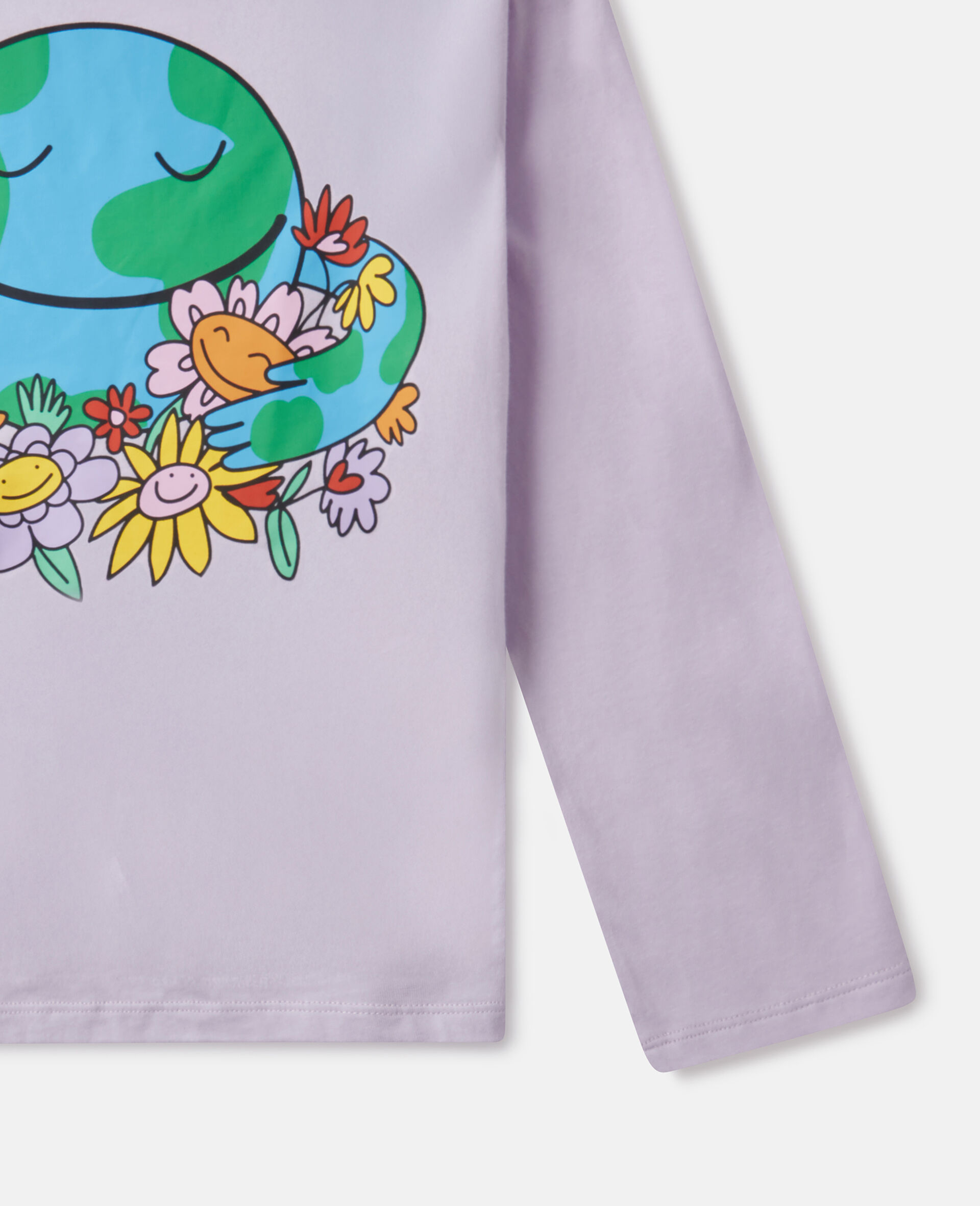 Earth Friends Graphic Long-Sleeve Top-Purple-large image number 3