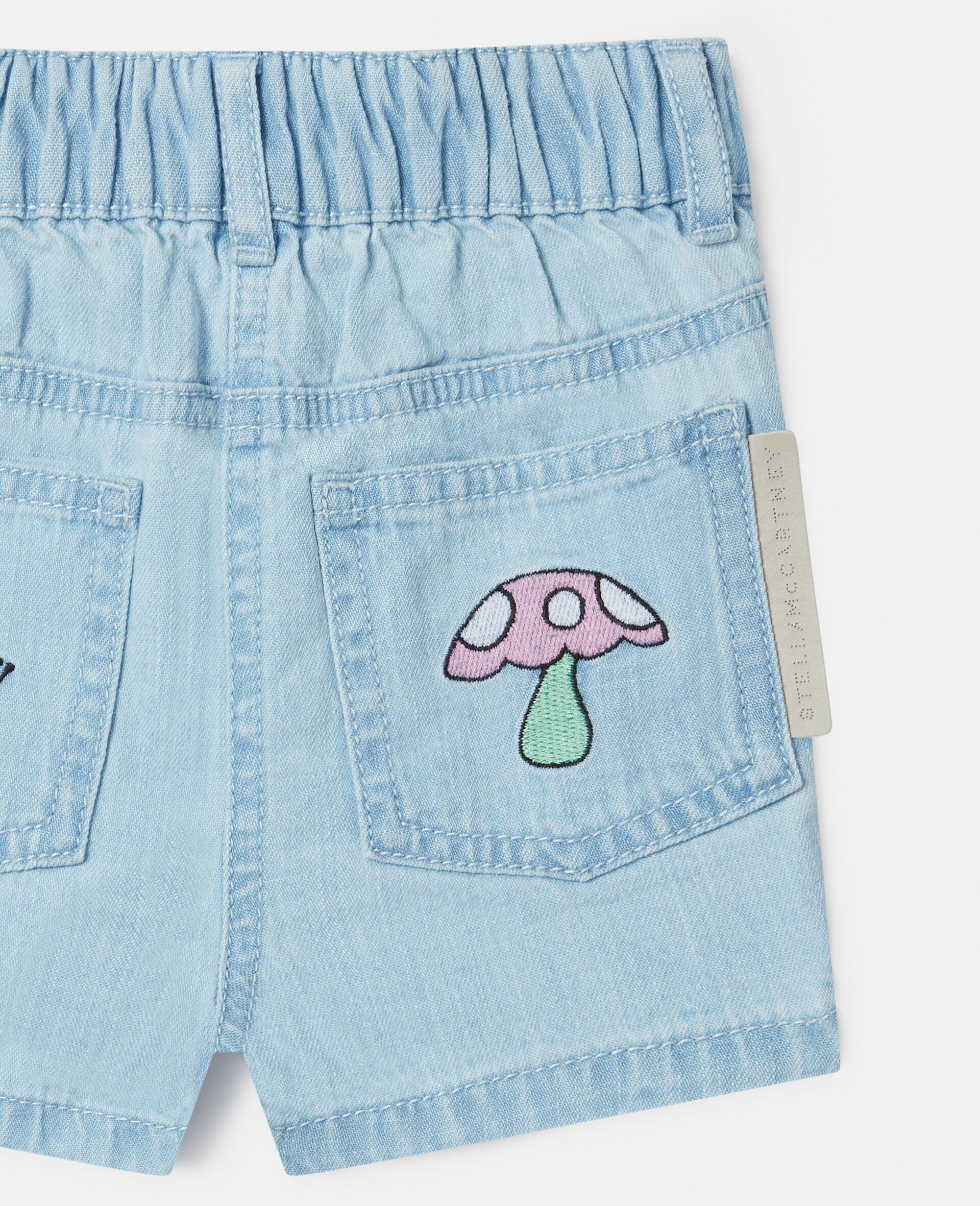 Woodland  Friends Elasticated Denim Shorts -Blue-large image number 3