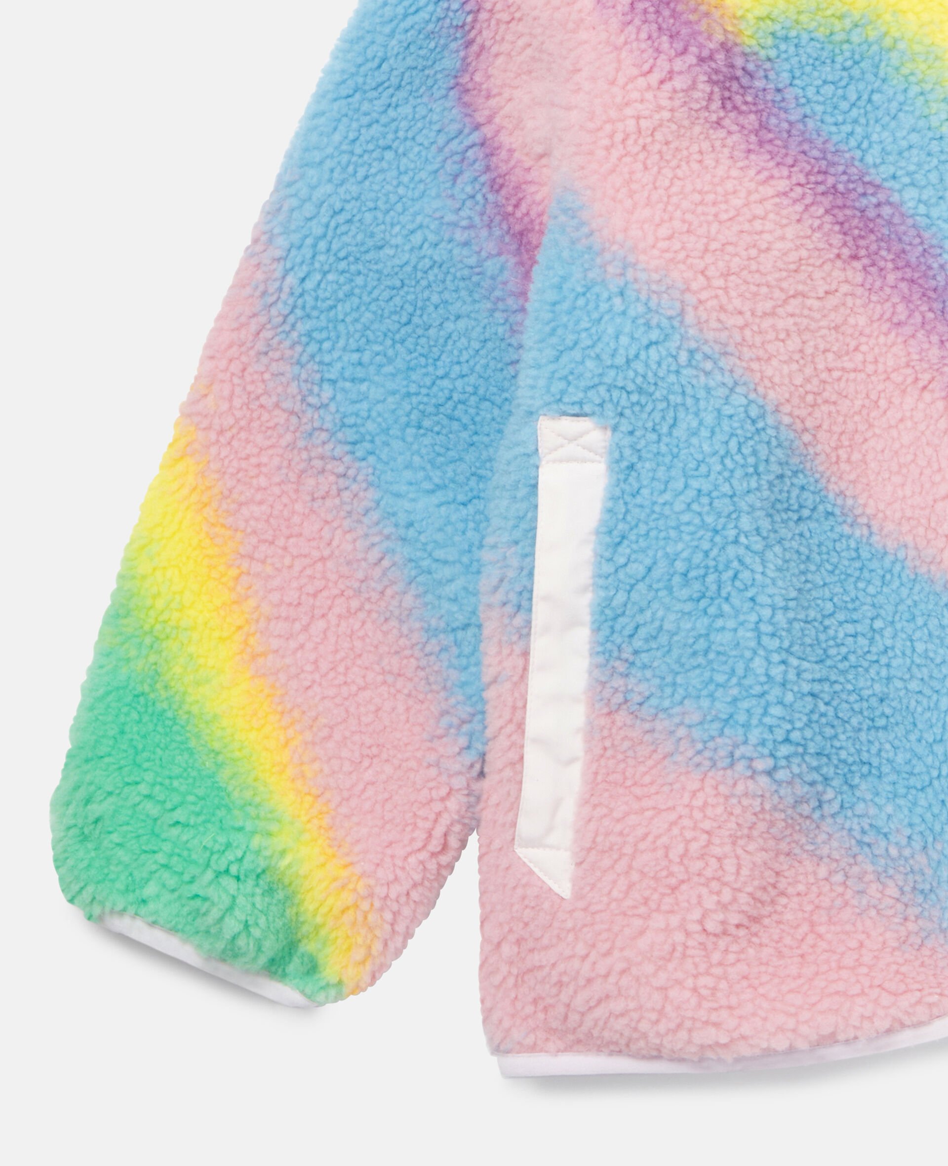Spray Print Teddy Fleece Jacket-Multicoloured-large image number 1
