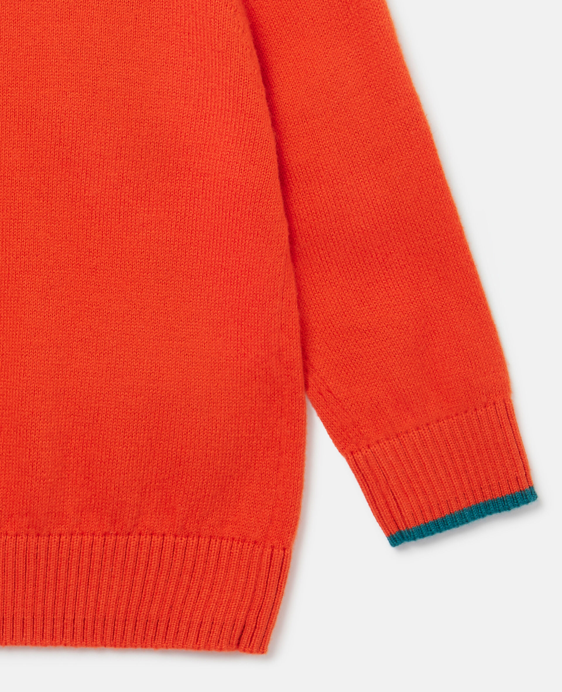 Pullover mit lächelnder Blumenapplikation-Rot-large image number 3