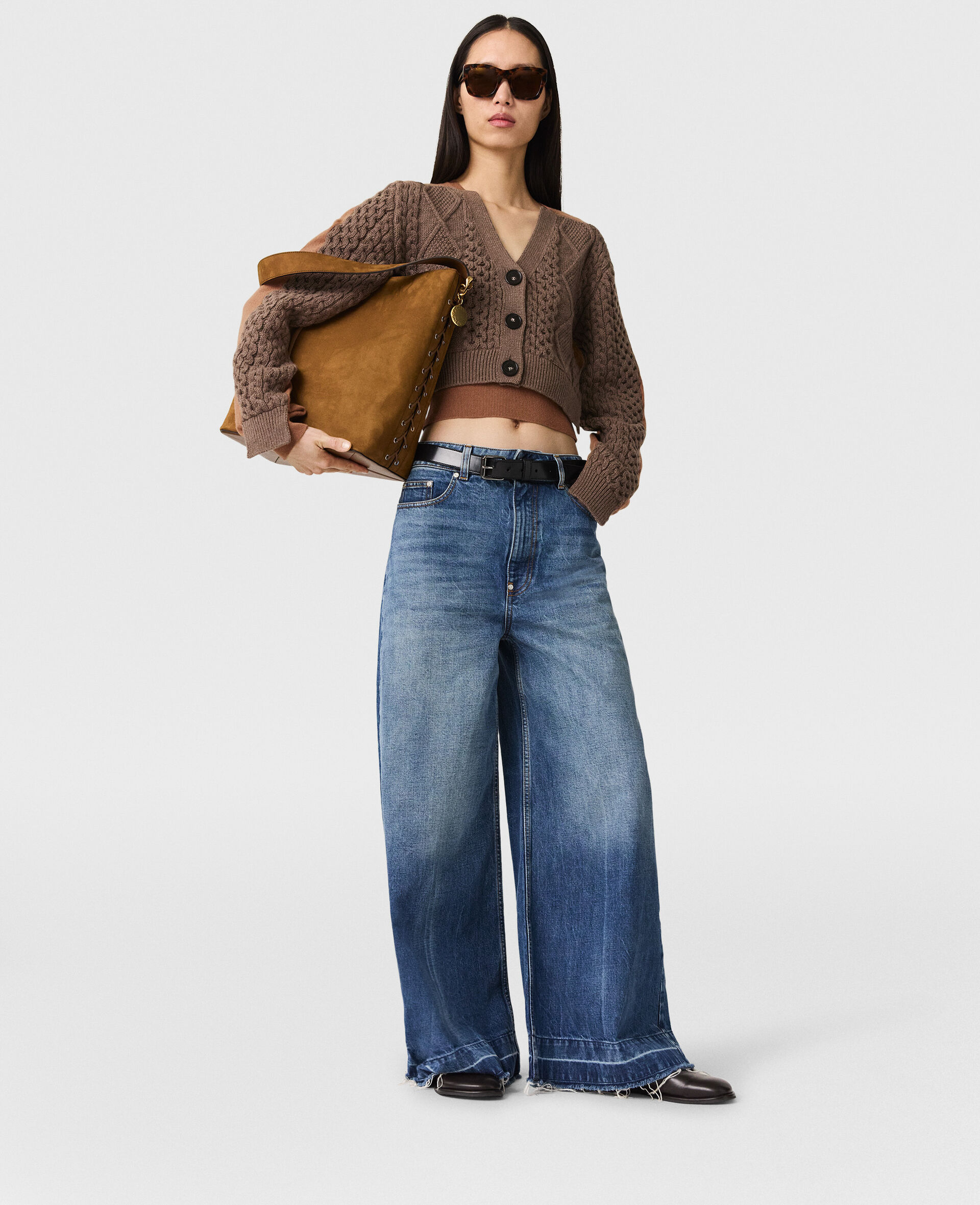 Hybrid Cropped Cardigan-Brown-large Hybrid Cropped Cardigan-Brown-large image number 4