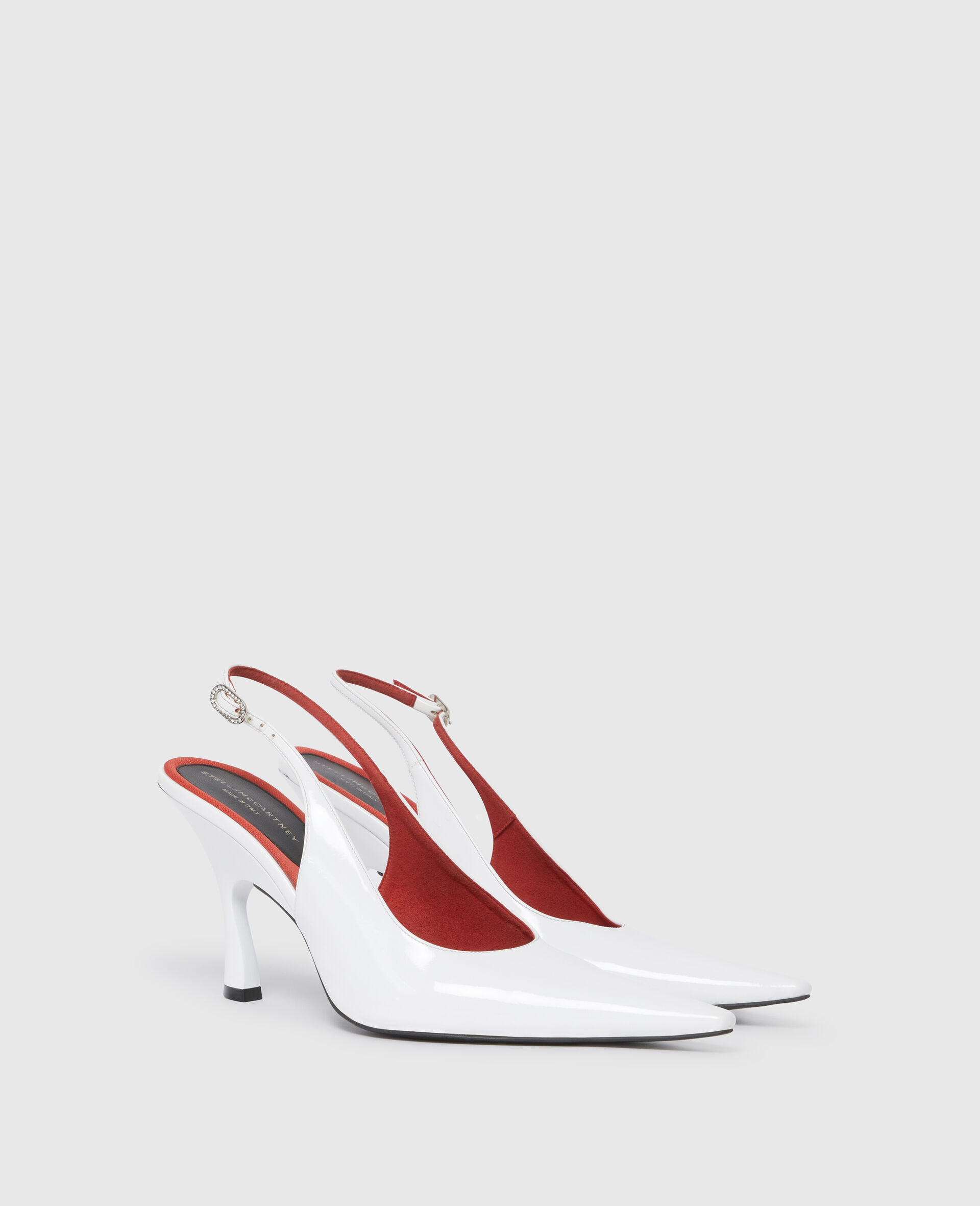 Elsa Pointed Toe Slingbacks-White-medium