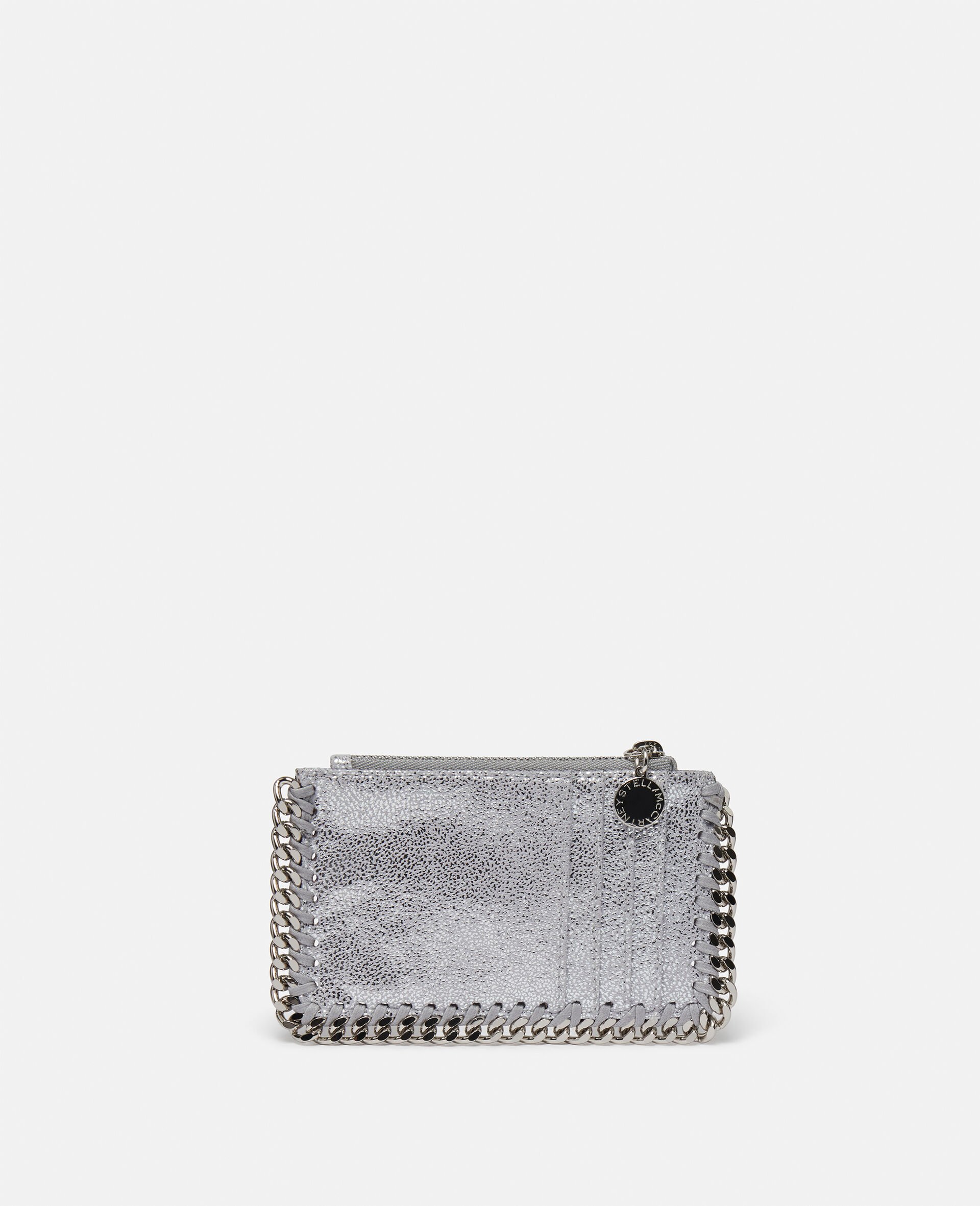 Porte cartes zippe Falabella-Silver-large Porte cartes zippe Falabella-Silver-large image number 3