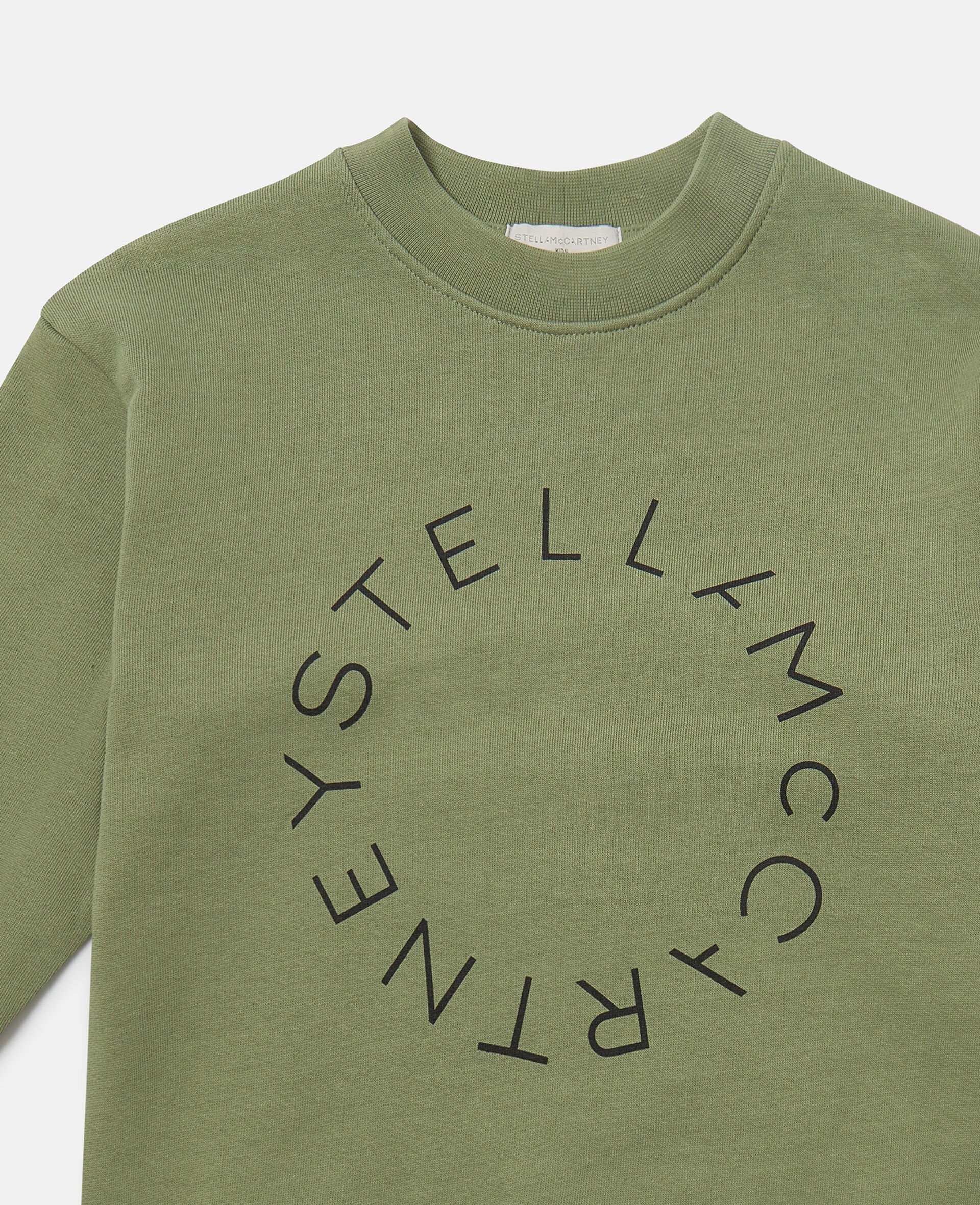 Logo Graphic Crewneck Sweatshirt-Green-medium