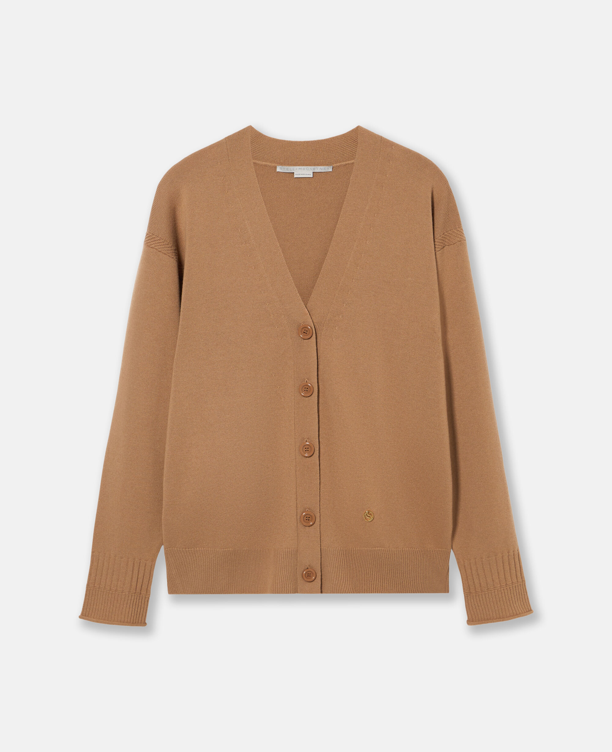 上品なブランド タン Women ベージュ ロングスリーブ ラウンドネック トップス