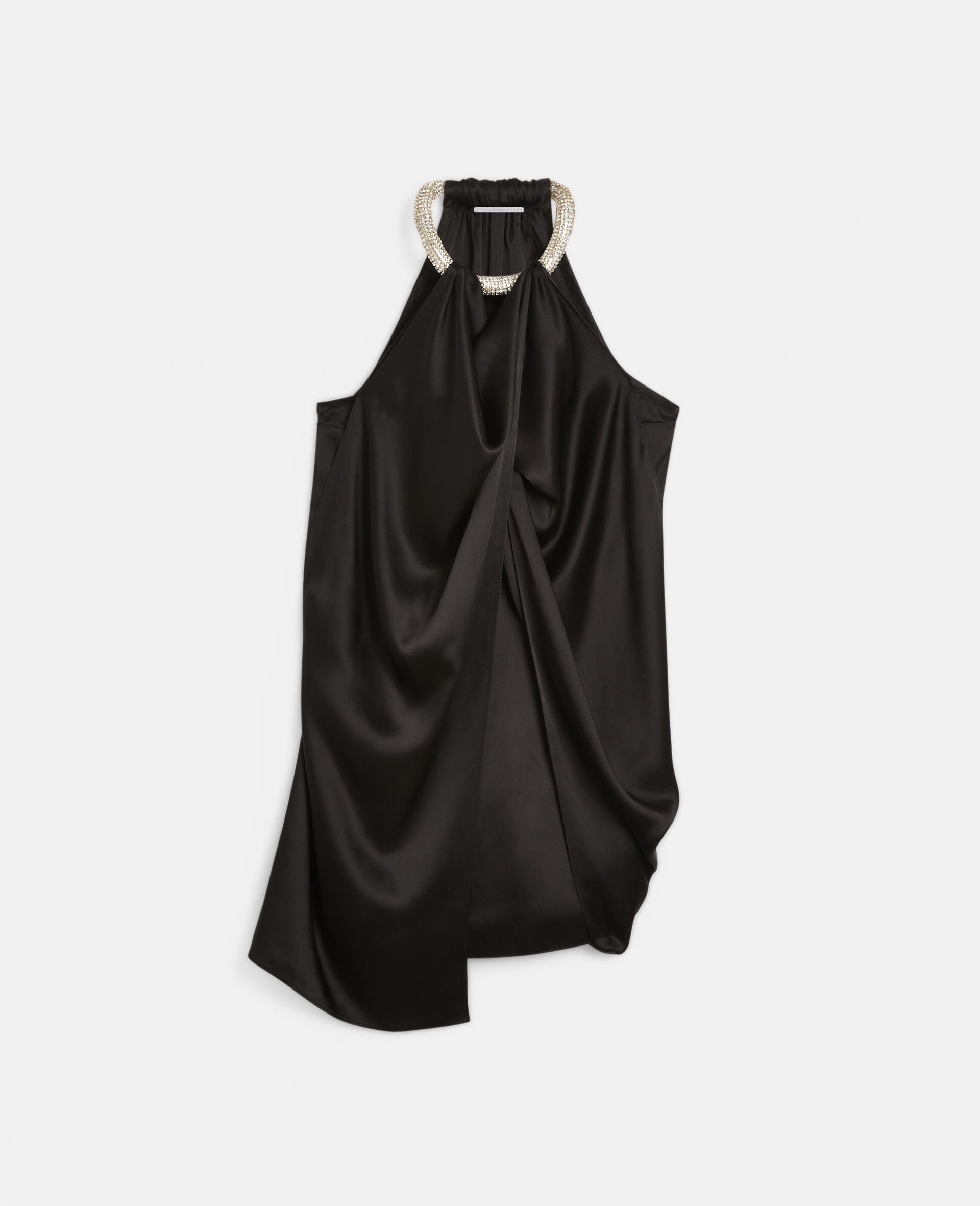Minikleid mit Diamant-Choker-Schwarz-large image number 0