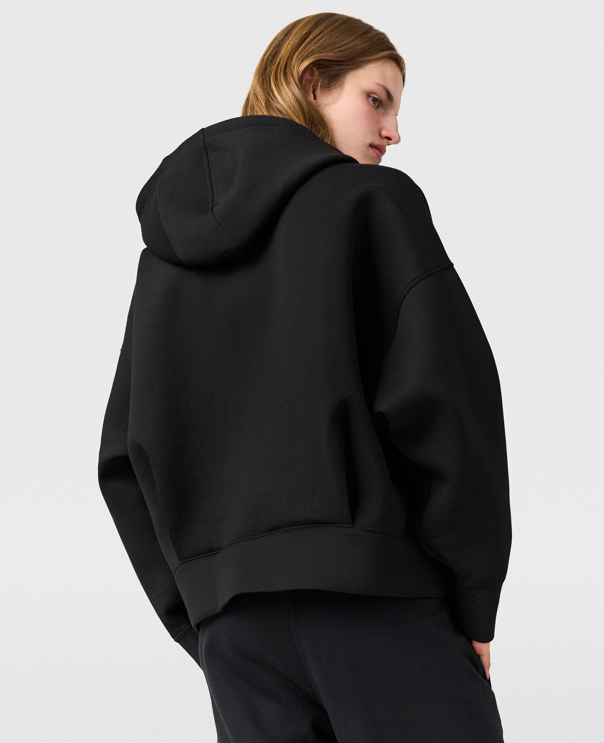 Logo Scuba Hoodie-Black-large image number 3