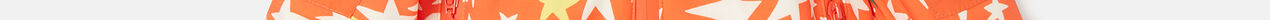 Star Print Hooded Snow Suit-Orange-medium