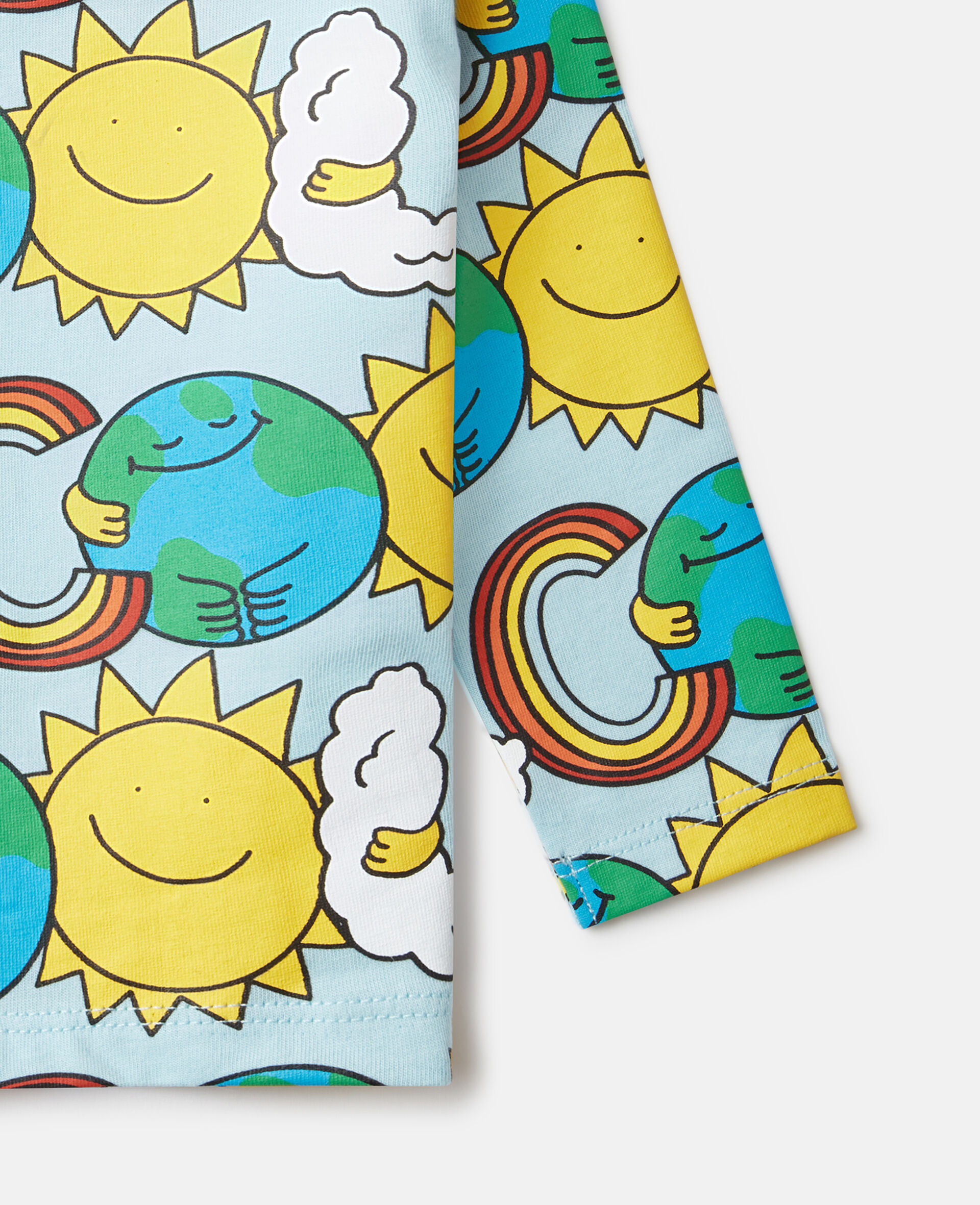 Earth Friends Graphic Long-Sleeve Top-Blue-large image number 3