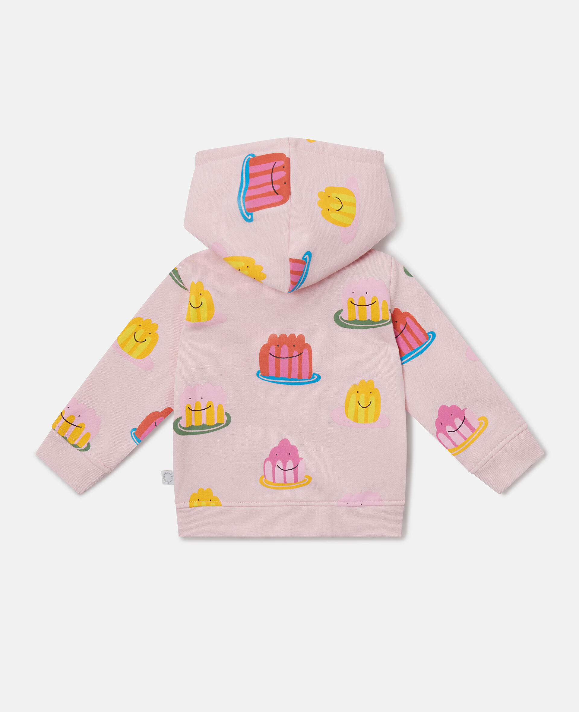 Jelly Print Full-Zipper Hoodie-Pink-large image number 2