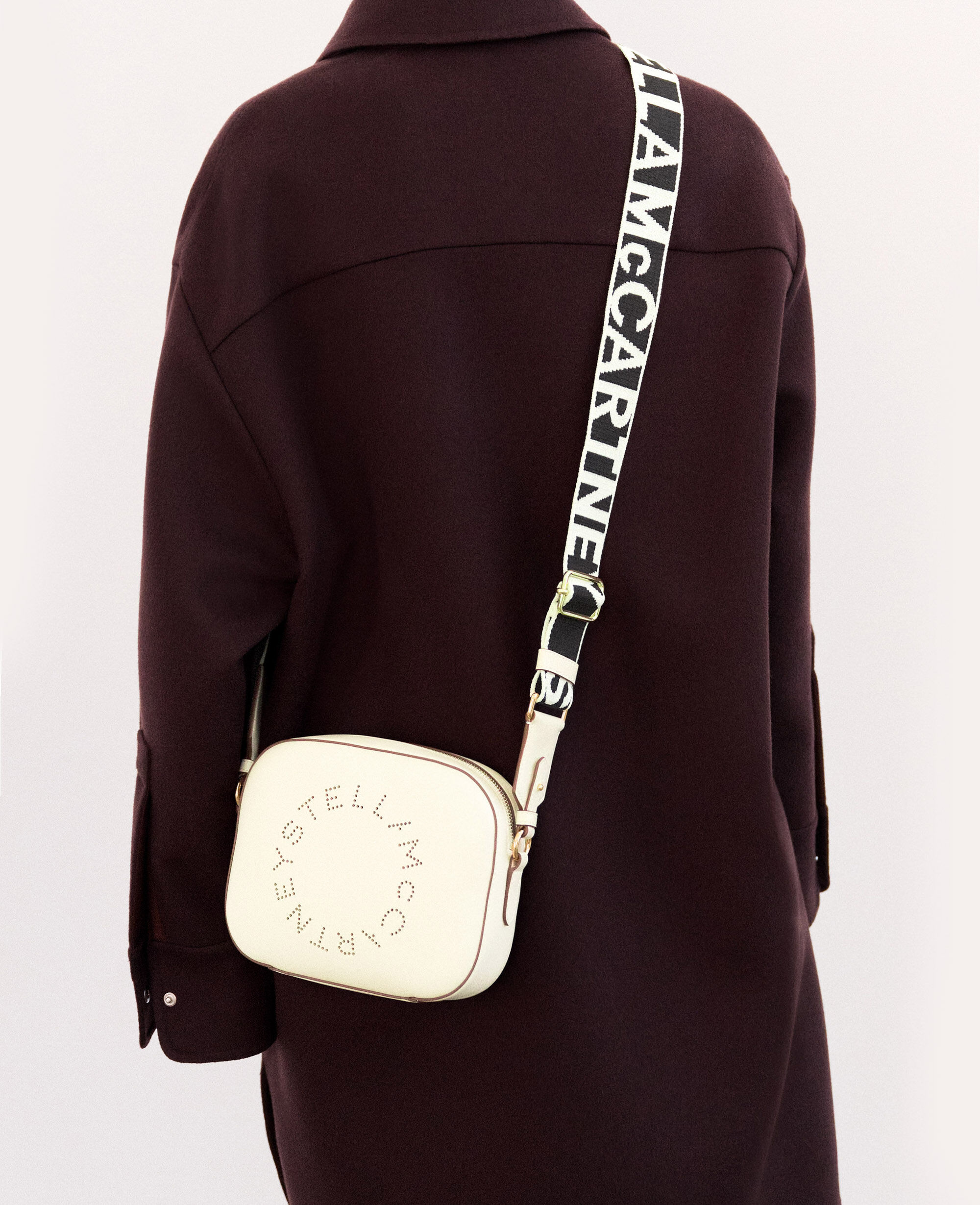 Women White Logo Crossbody Camera Bag | Stella McCartney US