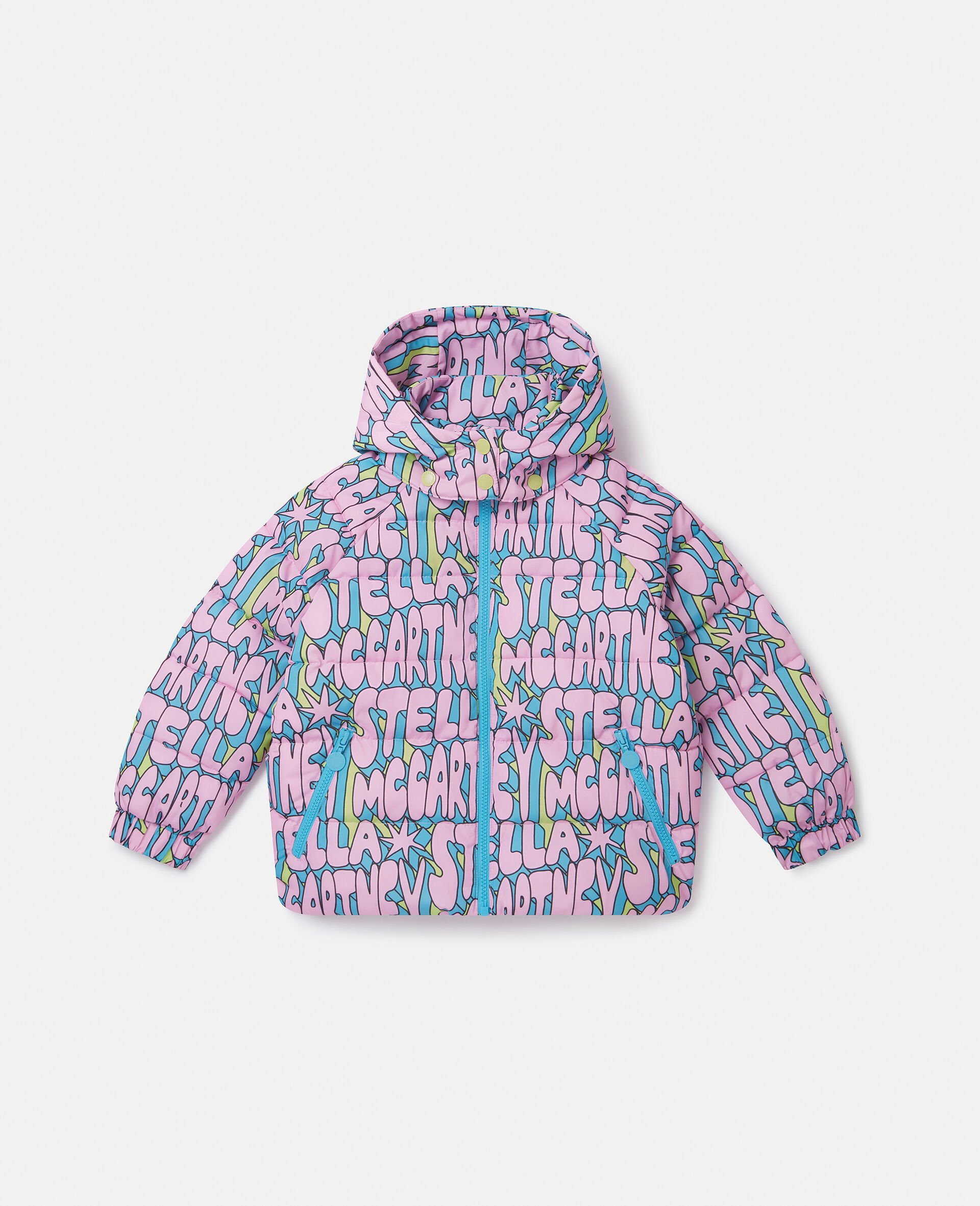 Stella Print Puffer Coat-Multicolour-large image number 0