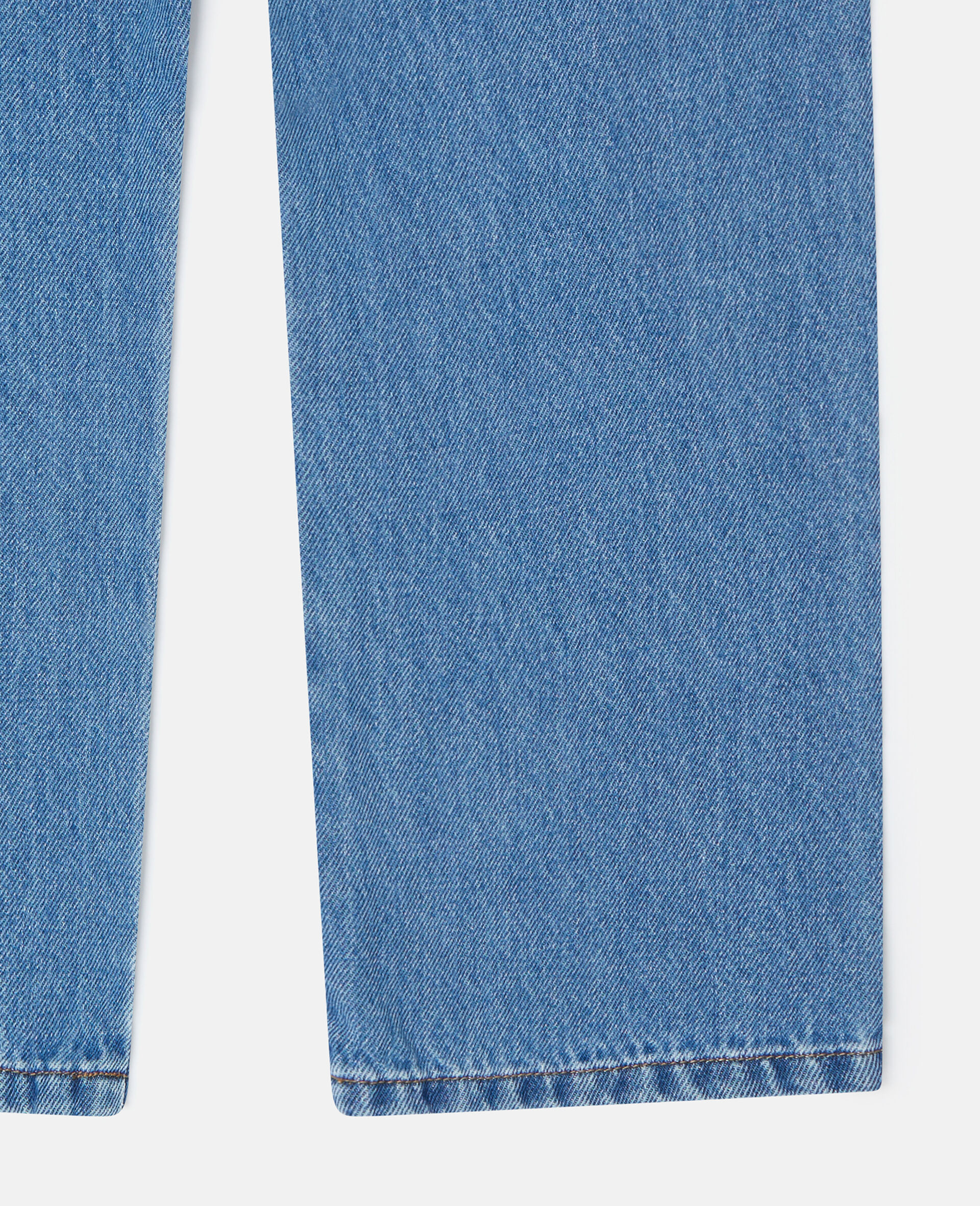 Straight-Leg Denim Jeans-Blue-large image number 3