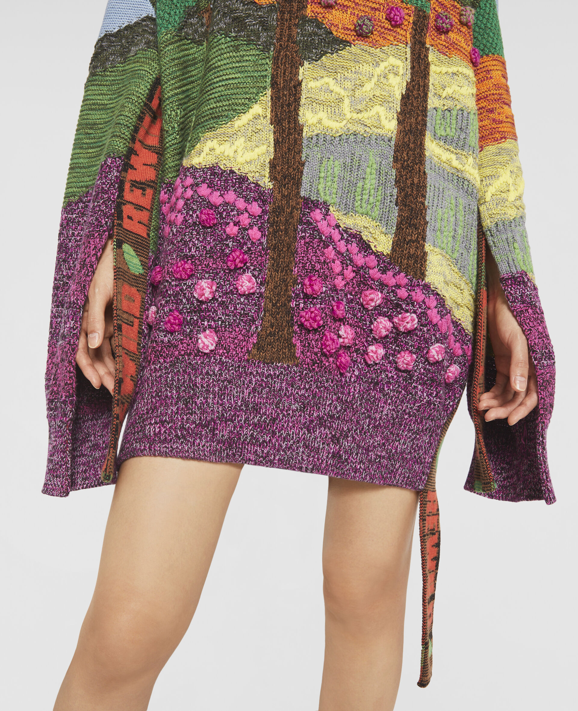 'Tree of Life' Jacquard Knit Jumper-Multicolour-large image number 3