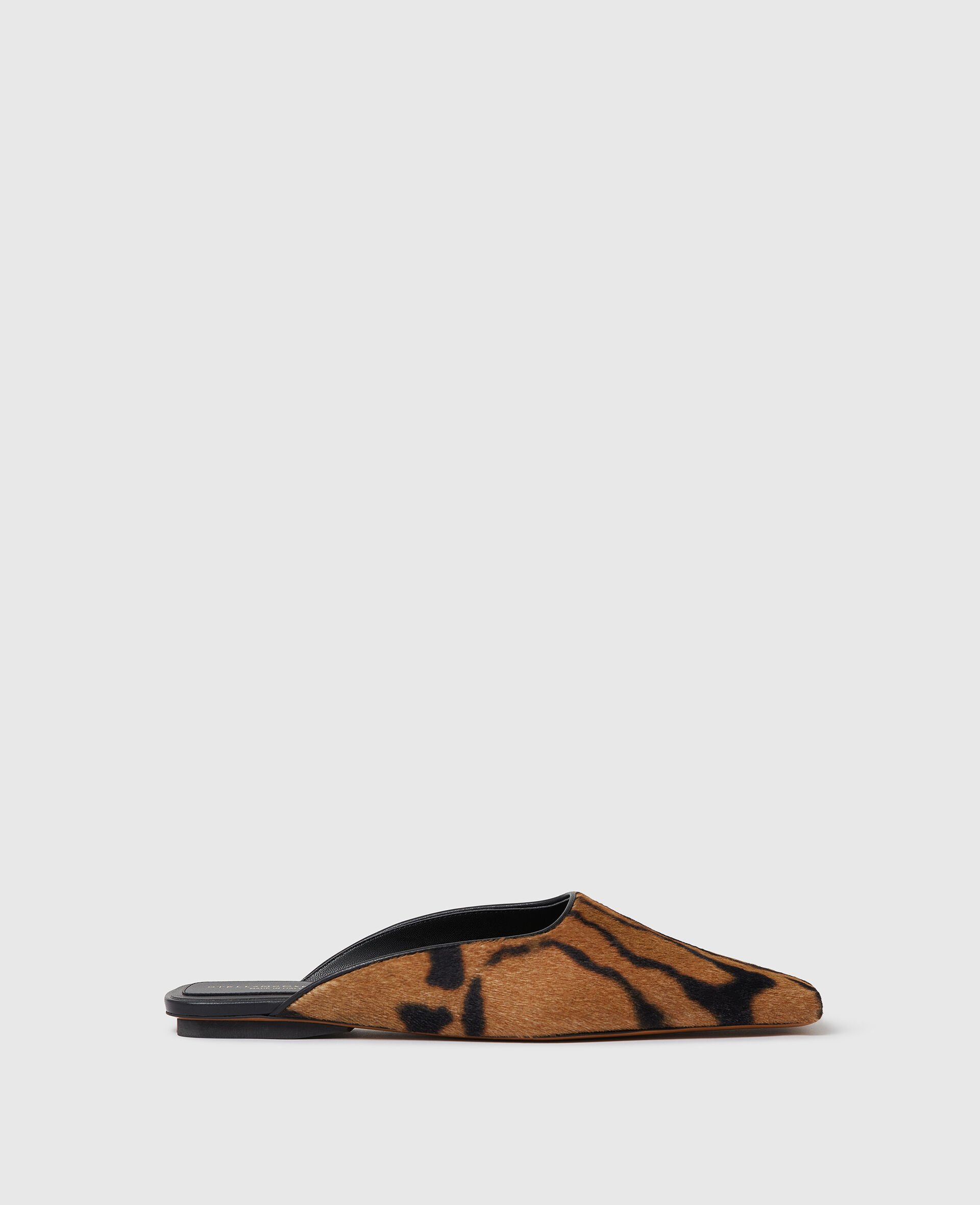 Square-Toe Ocelot Backless Mules-Brown-large image number 0