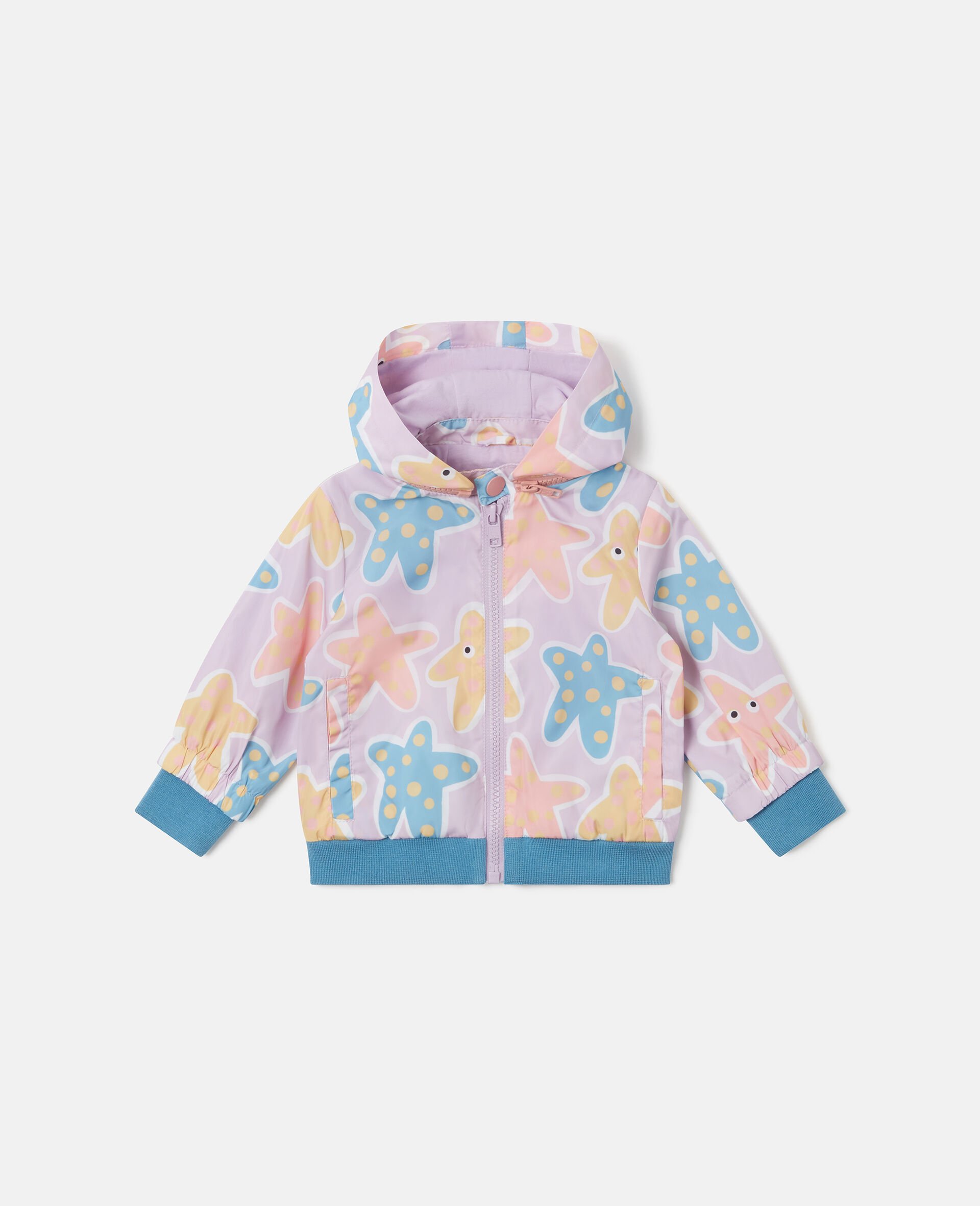 Veste zippee avec imprime etoile de mer-Purple-medium