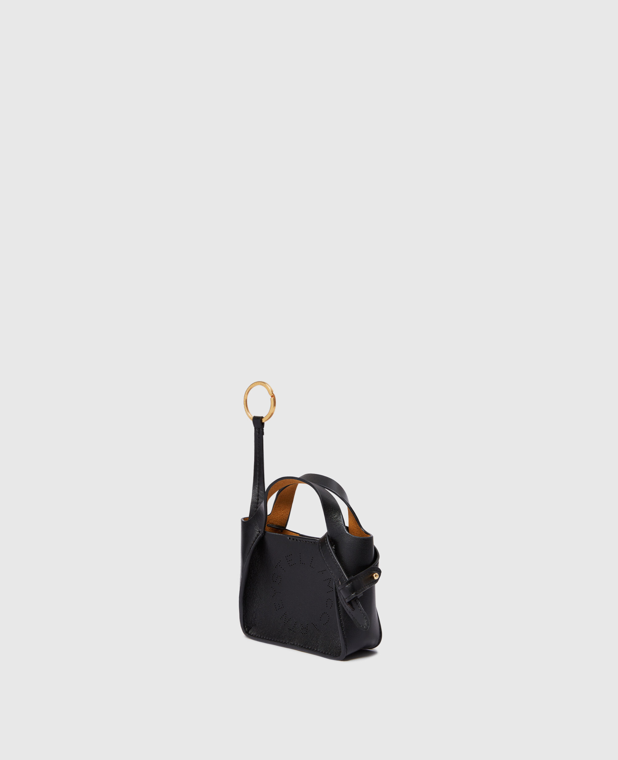 【STELLA MCCARTNEY】ロゴ トート エアポッド ケース キーリング Women Black Logo Tote AirPods Case Keychain | Stella