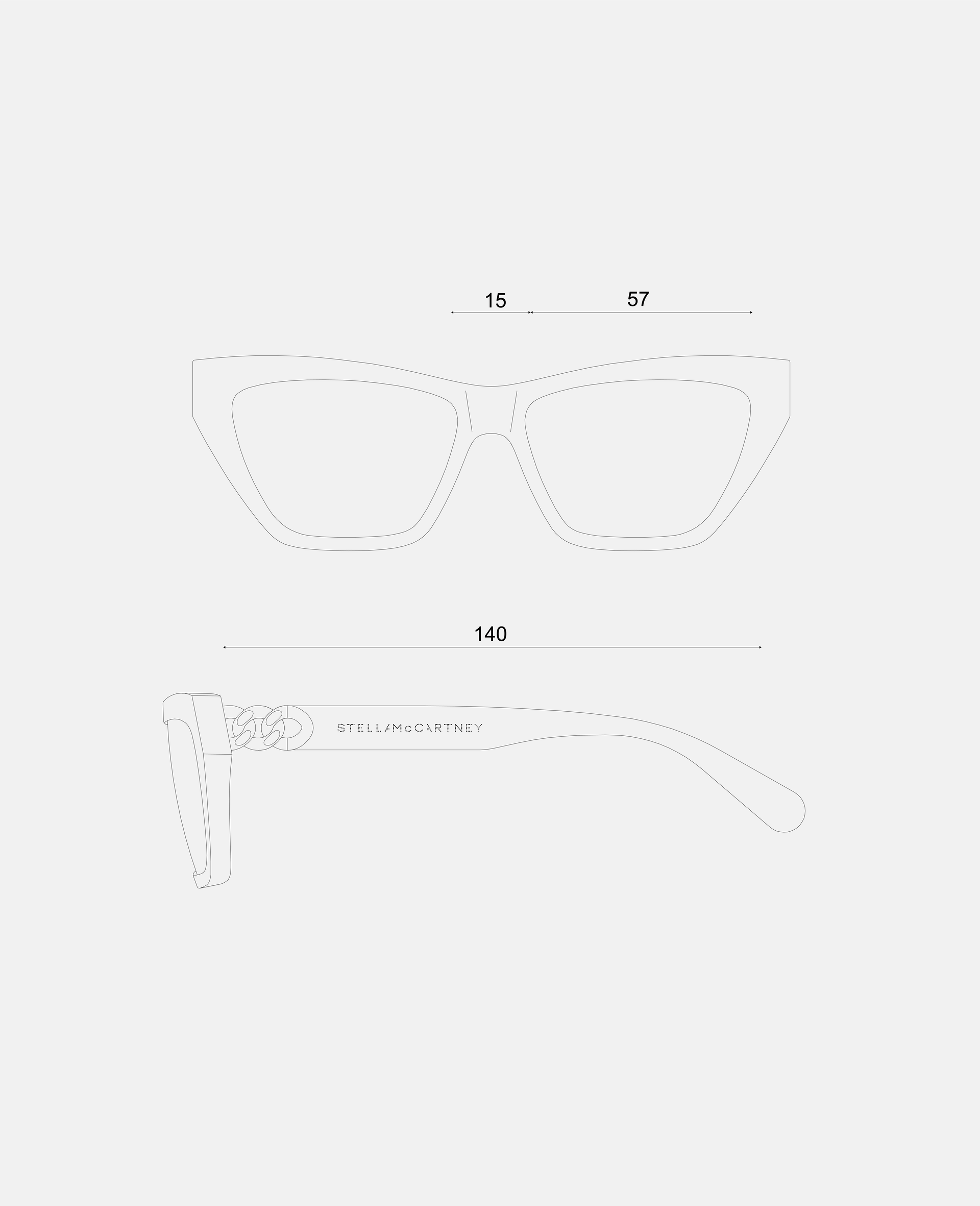 Exaggerated Cat-Eye Sunglasses-Black-large image number 3