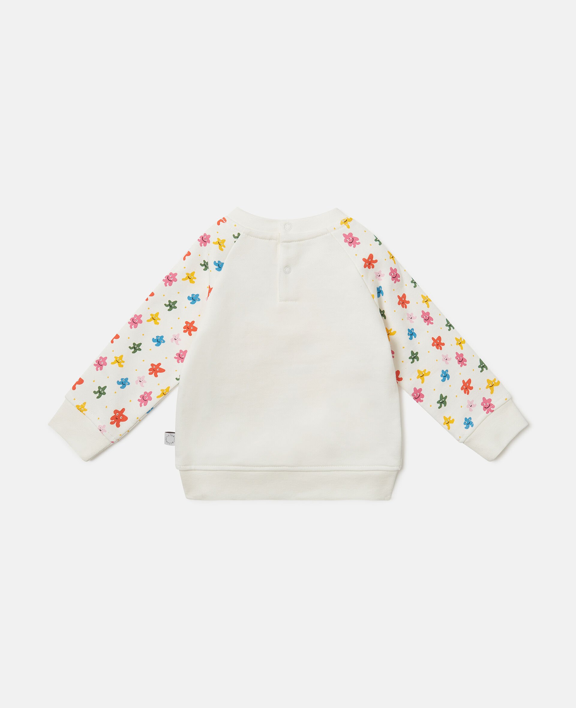 Star Graphic Crewneck Sweatshirt-White-large Star Graphic Crewneck Sweatshirt-White-large image number 2