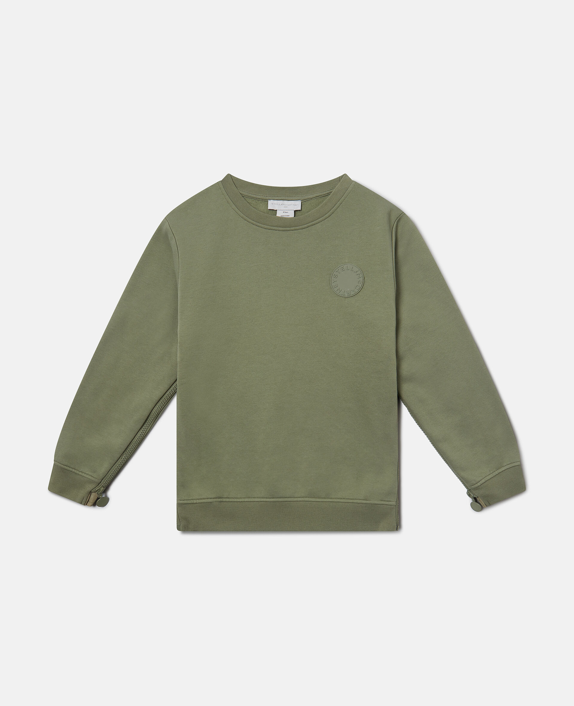 Logo Medallion Crewneck Sweatshirt-Green-medium