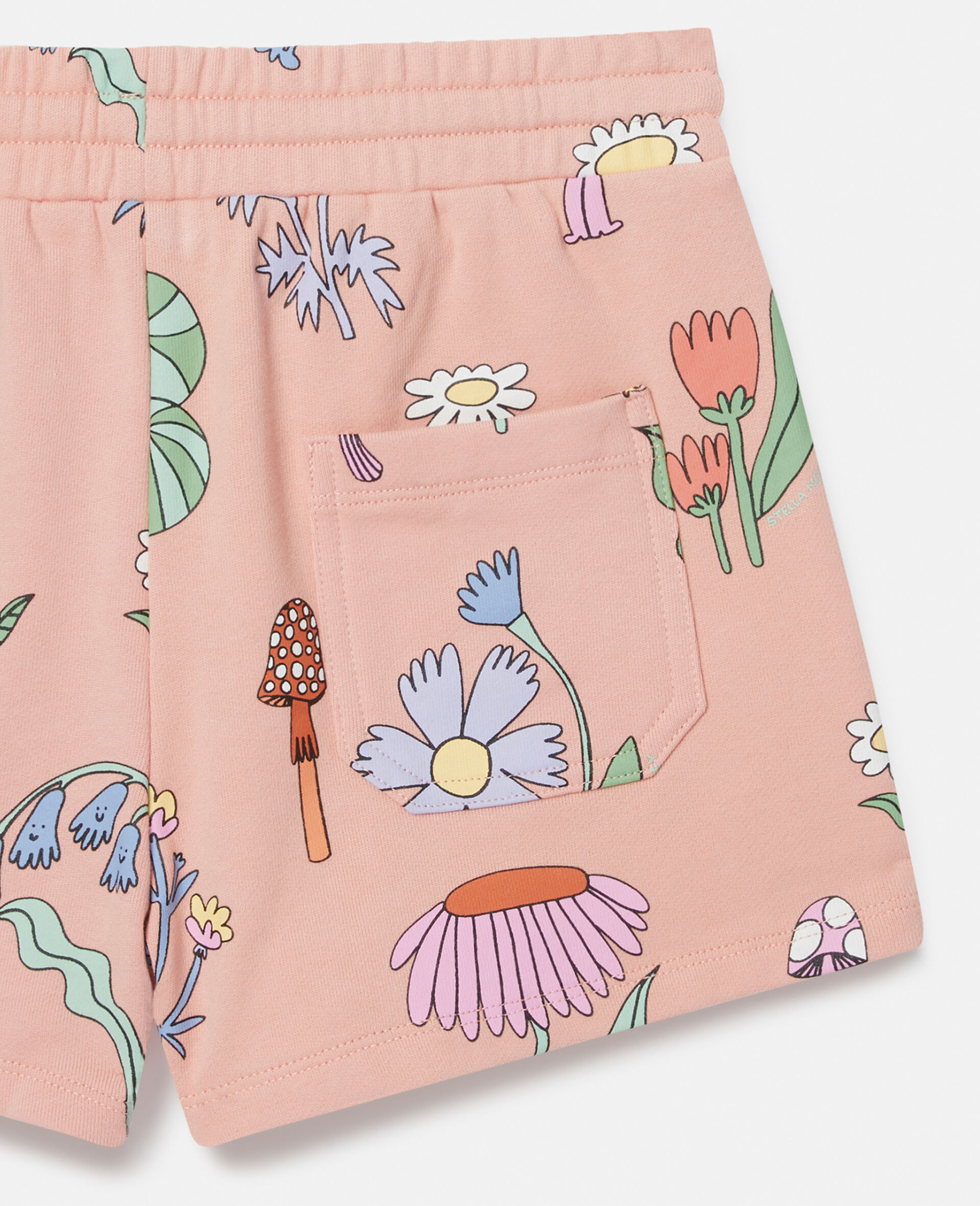 Woodland Print Drawstring Shorts-Pink-large Woodland Print Drawstring Shorts-Pink-large image number 3