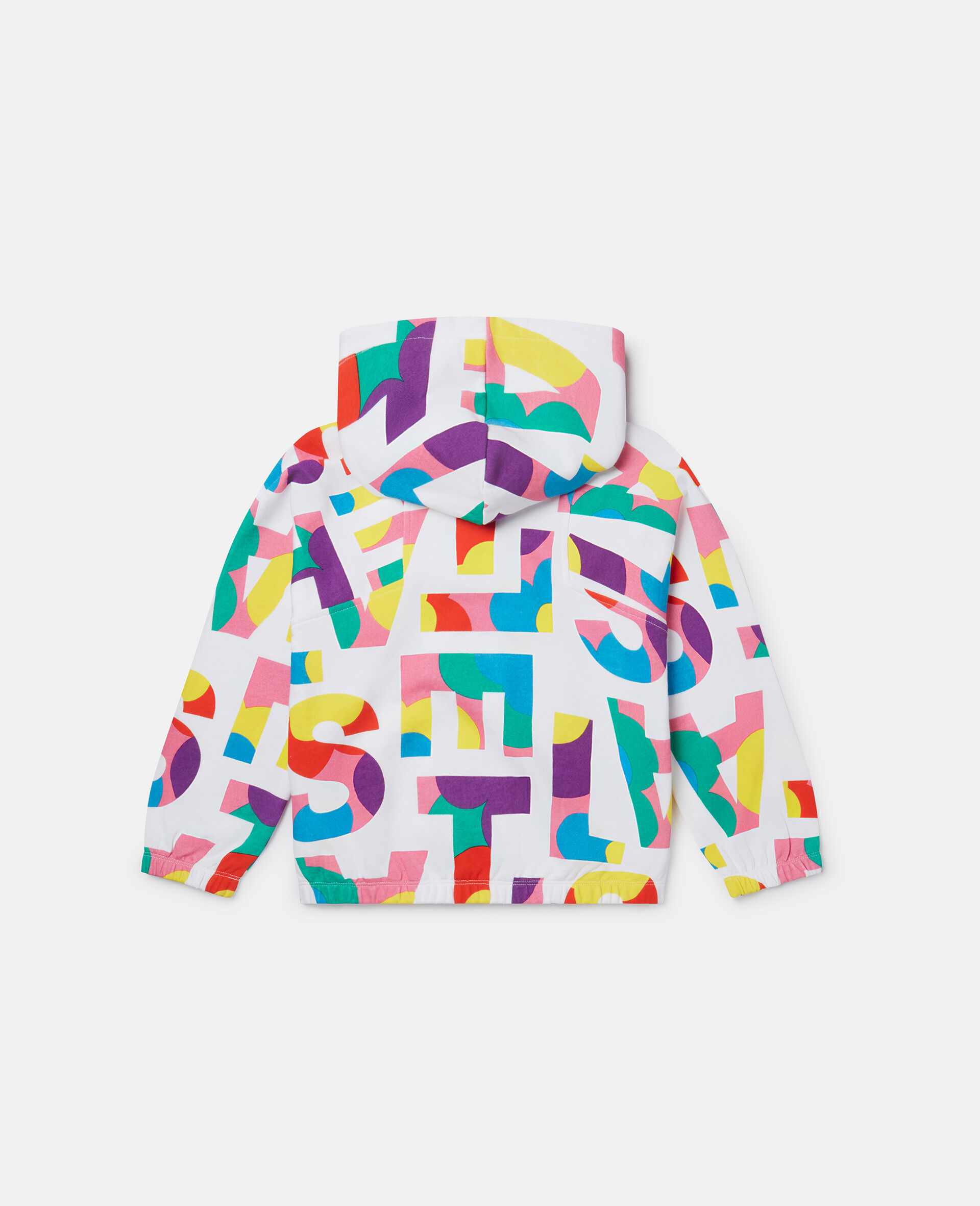 Stella Logo Pop Zip Hoodie-White-large image number 2