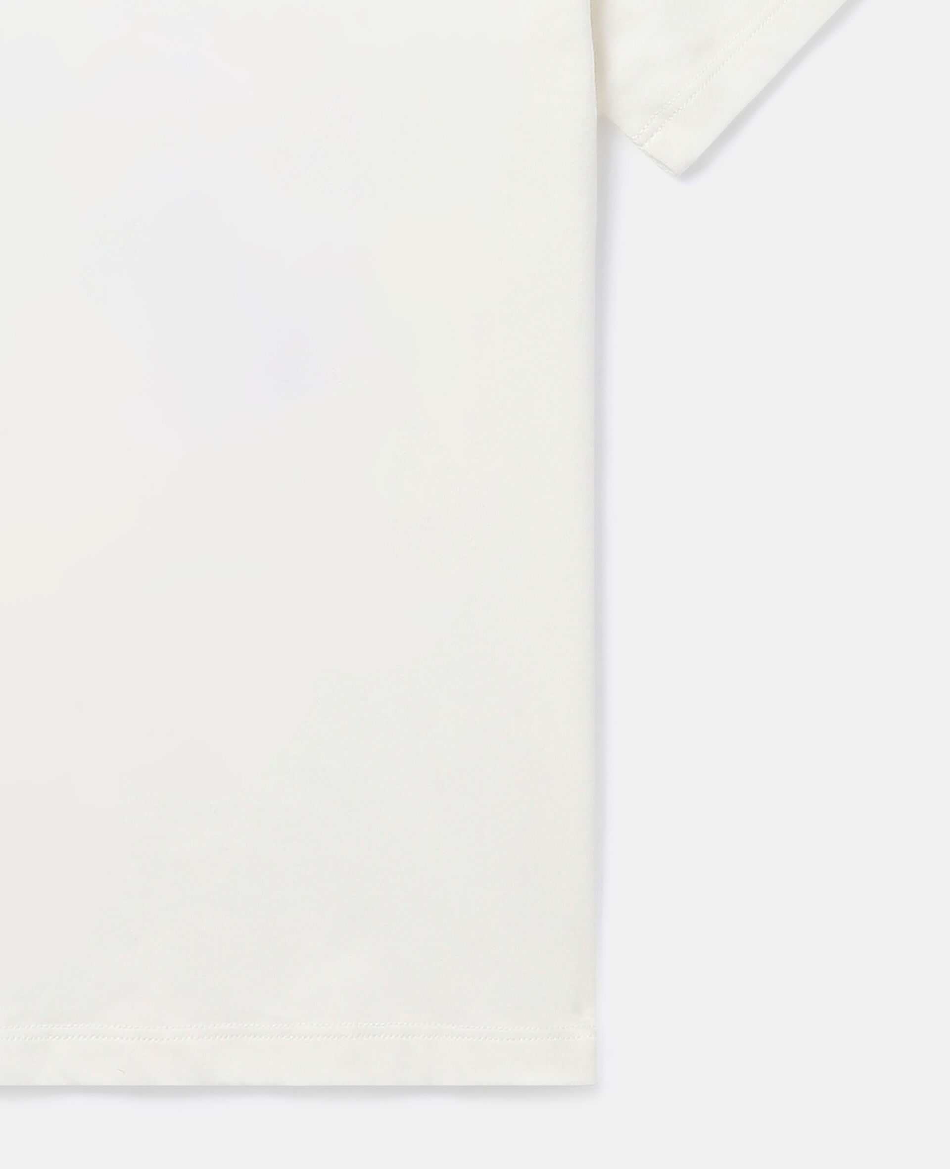 T-shirt con disco con logo metallico-Cream-large T-shirt con disco con logo metallico-Cream-large image number 1