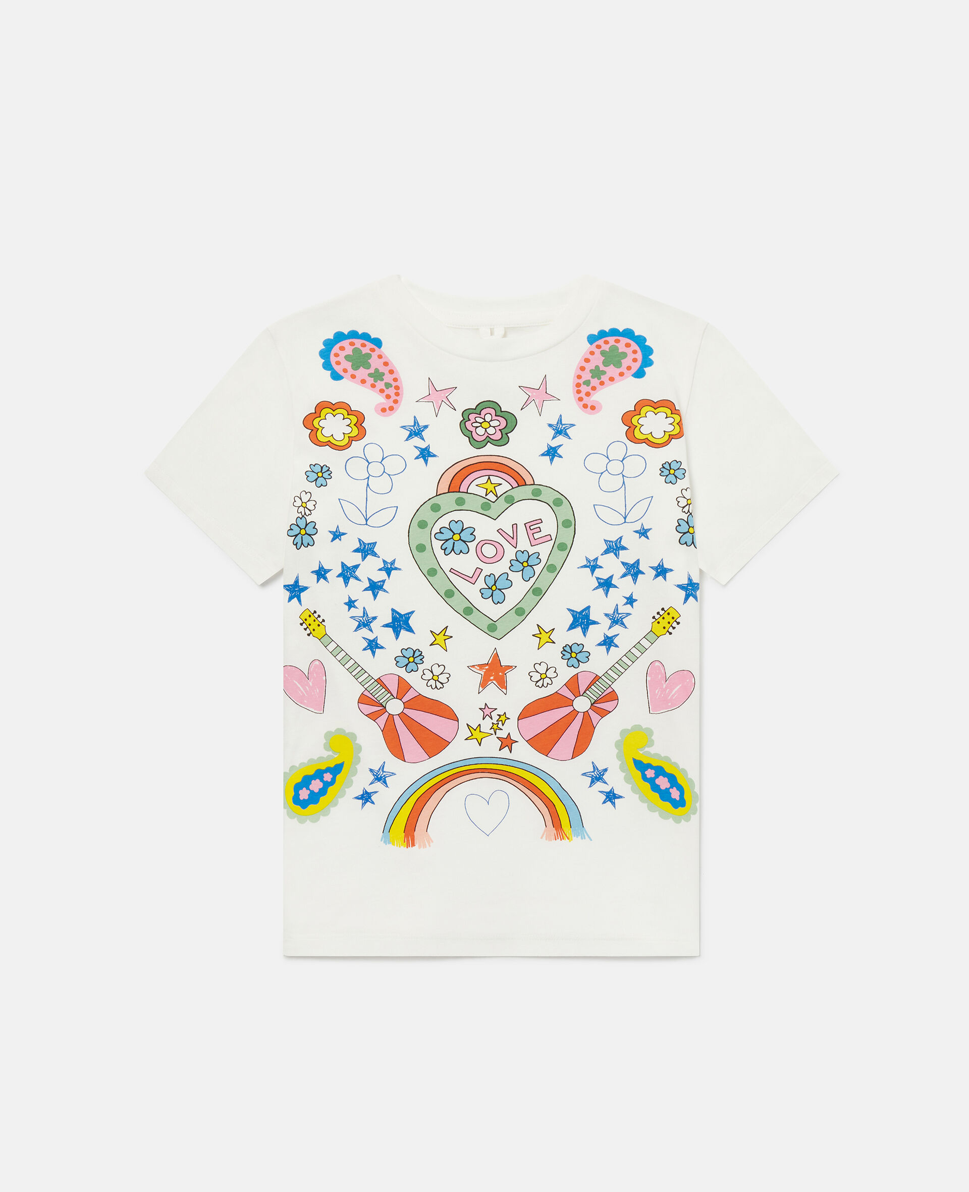 T shirt brode Love to Dream-Blanc-large image number 0