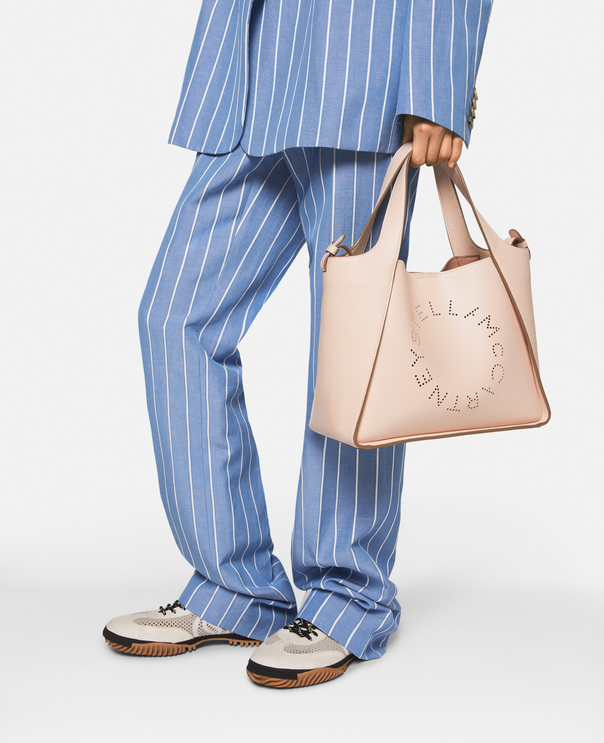 Women ブラッシュピンク ロゴ クロスボディ トートバッグ