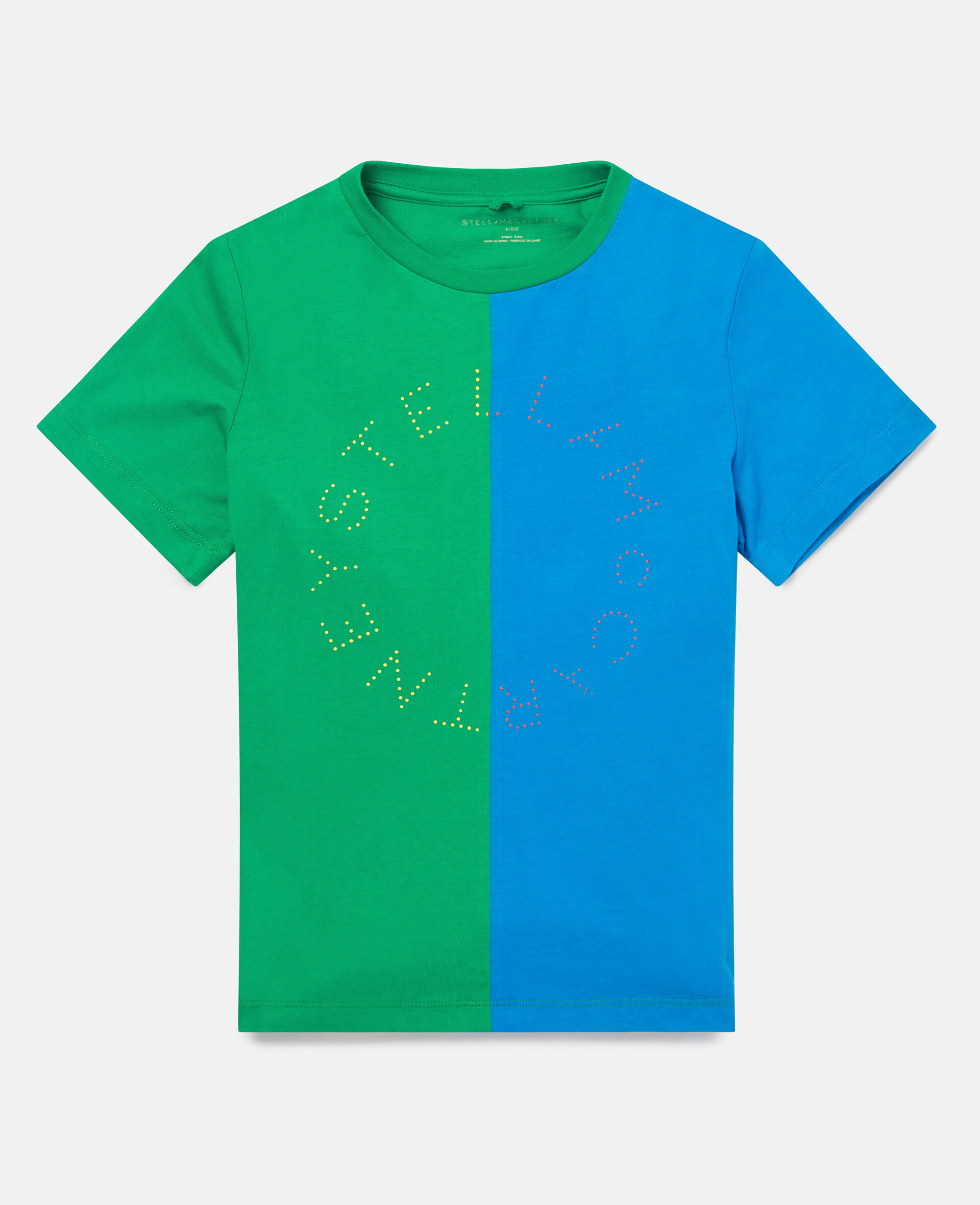 Stella Logo Cotton T‐Shirt-Blue-large image number 0