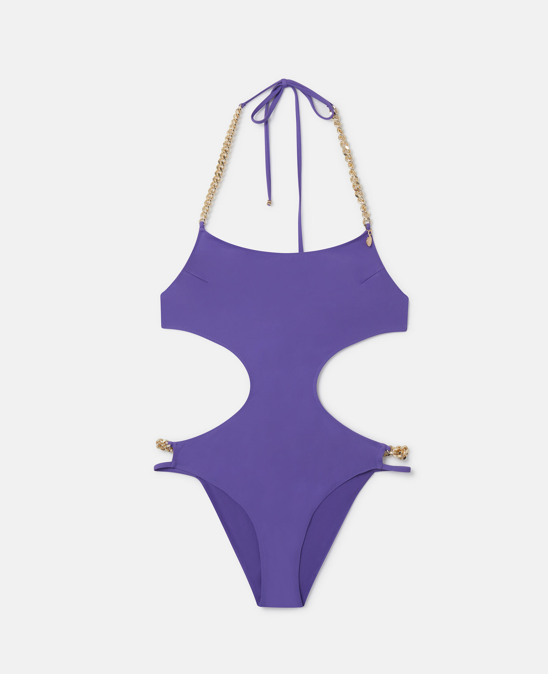 Falabella Cut-Out Swimsuit-Purple-medium