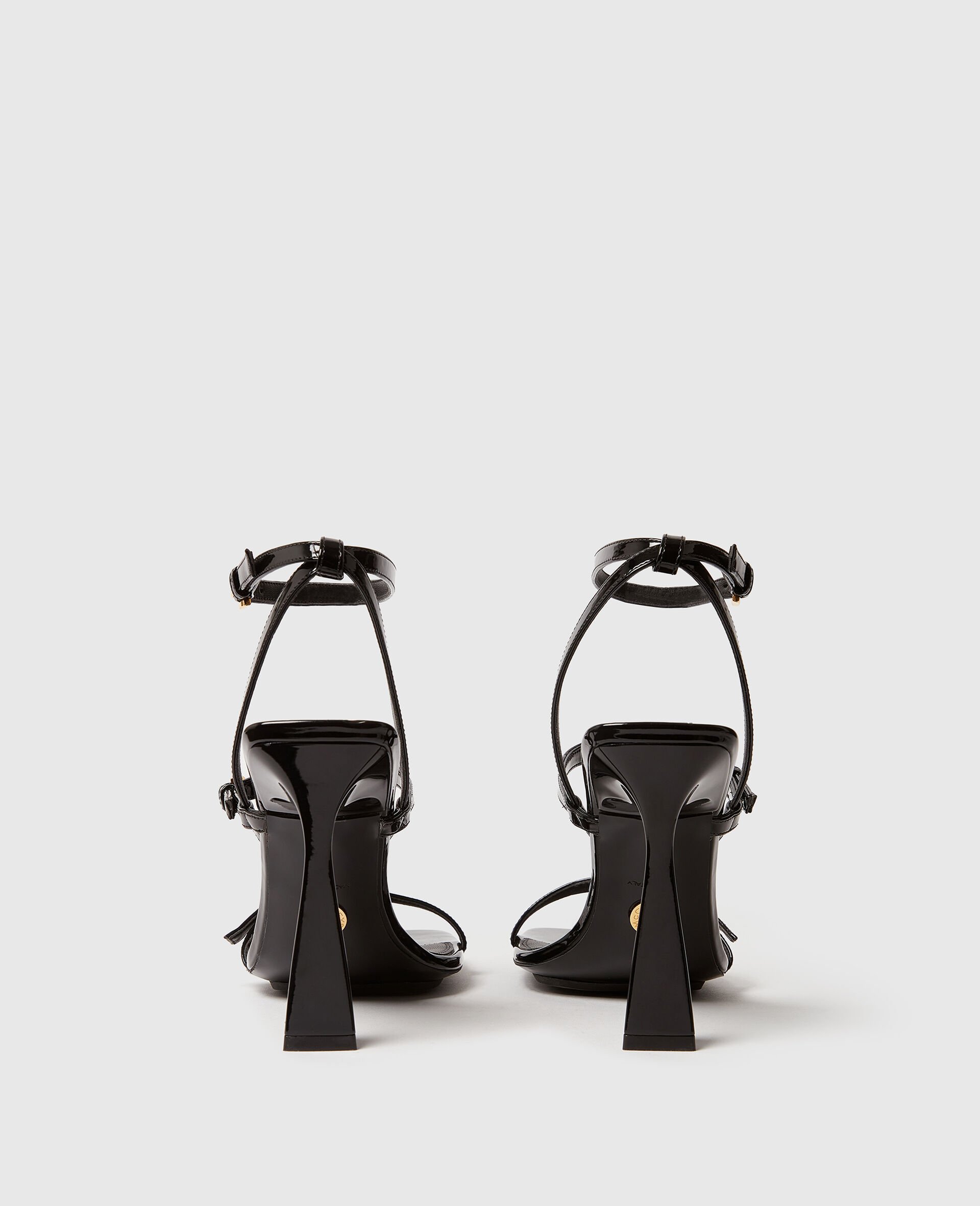 Elsa漆皮高跟凉鞋-黑色-large image number 3