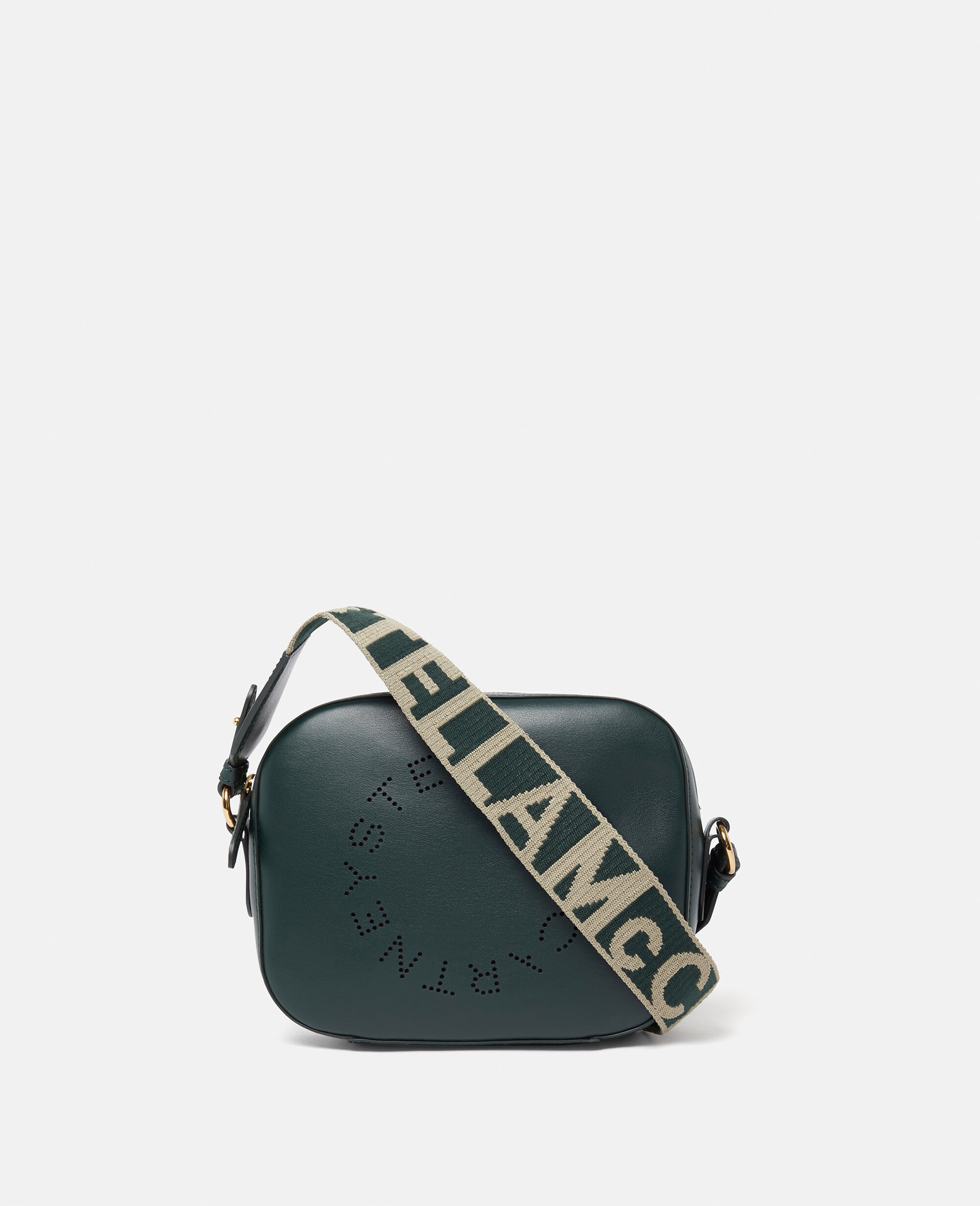 Women Pine green Logo Crossbody Camera Bag Stella McCartney QA