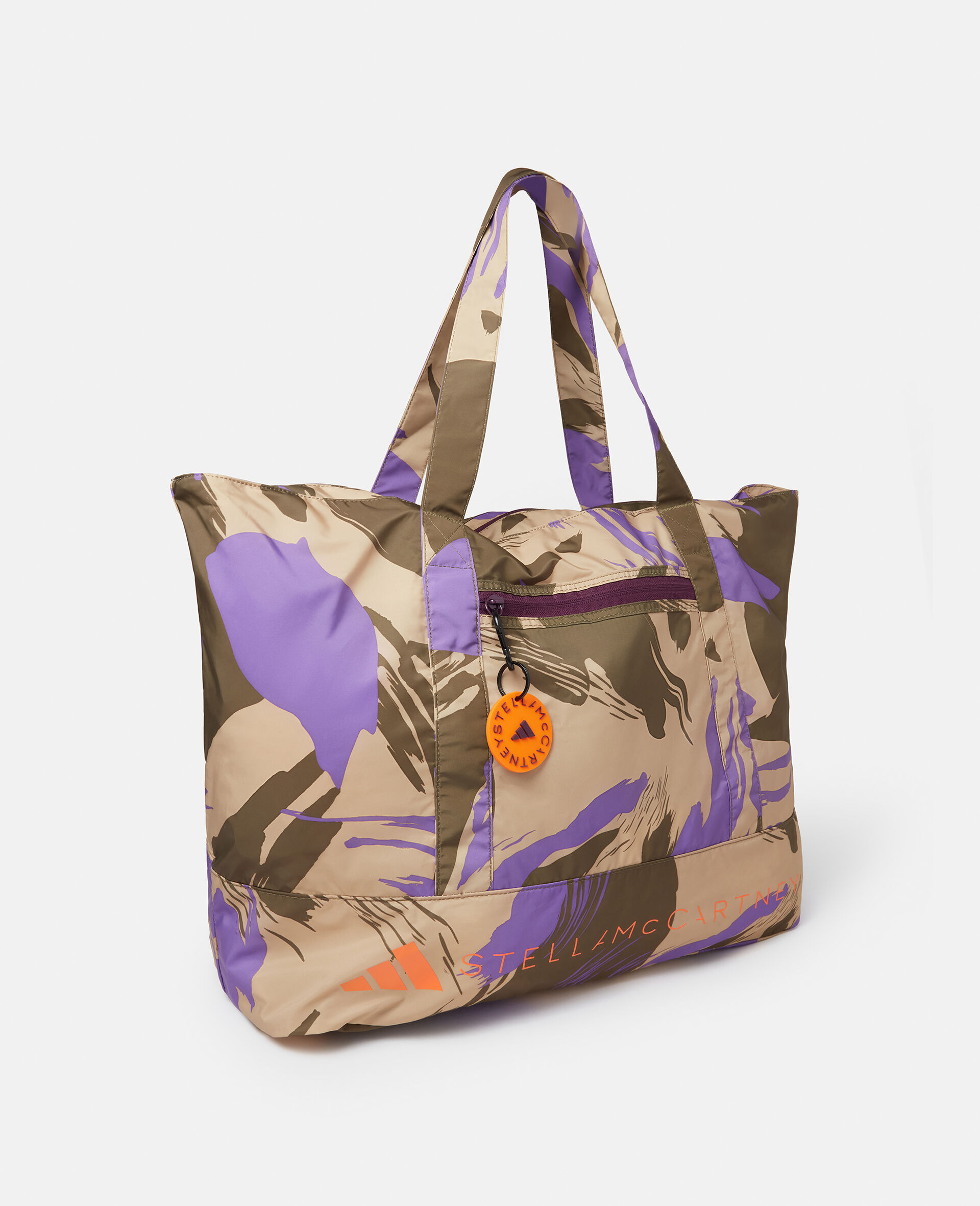 Logo Camouflage Print Tote Bag-Multicoloured-large image number 1