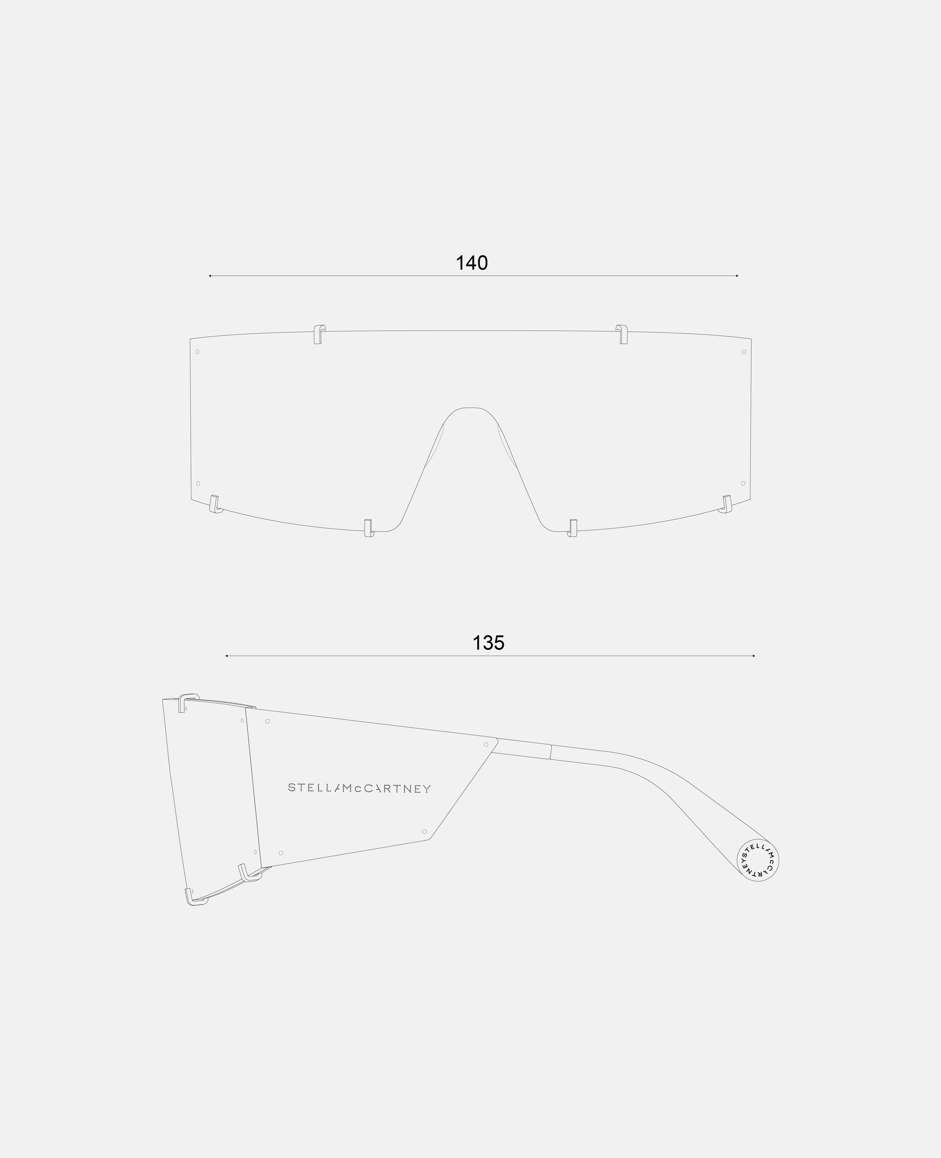 Translucent Rectangle Sunglasses-Grey-large image number 4