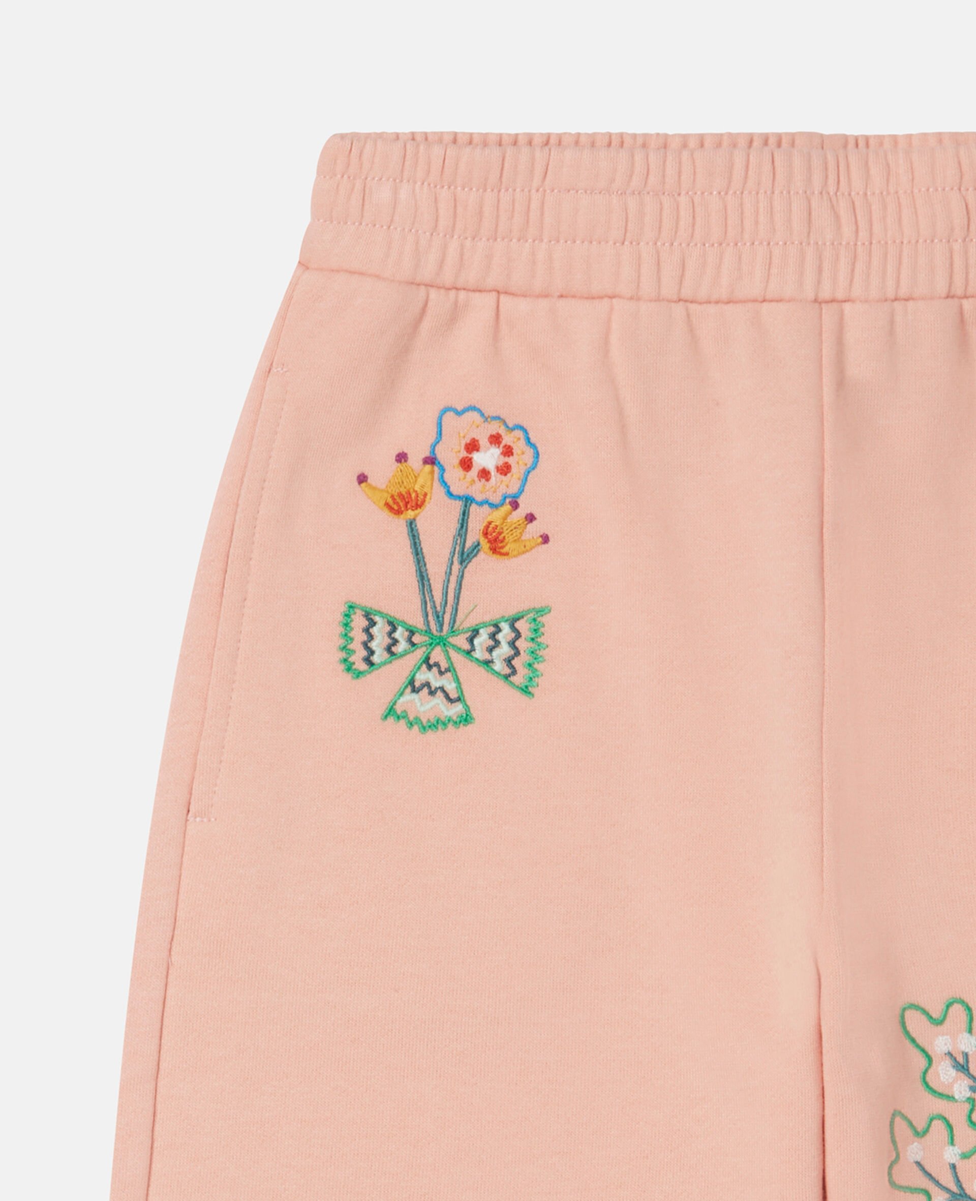 Acorn Embroidery Joggers-Black-large image number 1