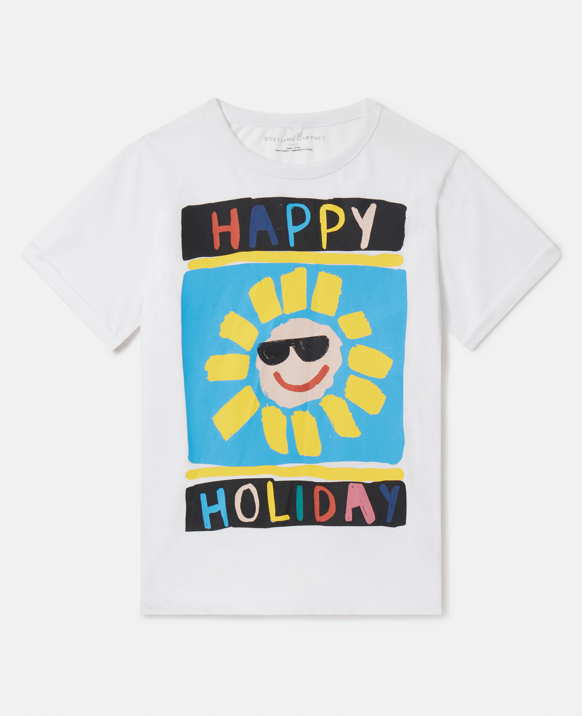 Happy Holiday T-Shirt-粉色-model