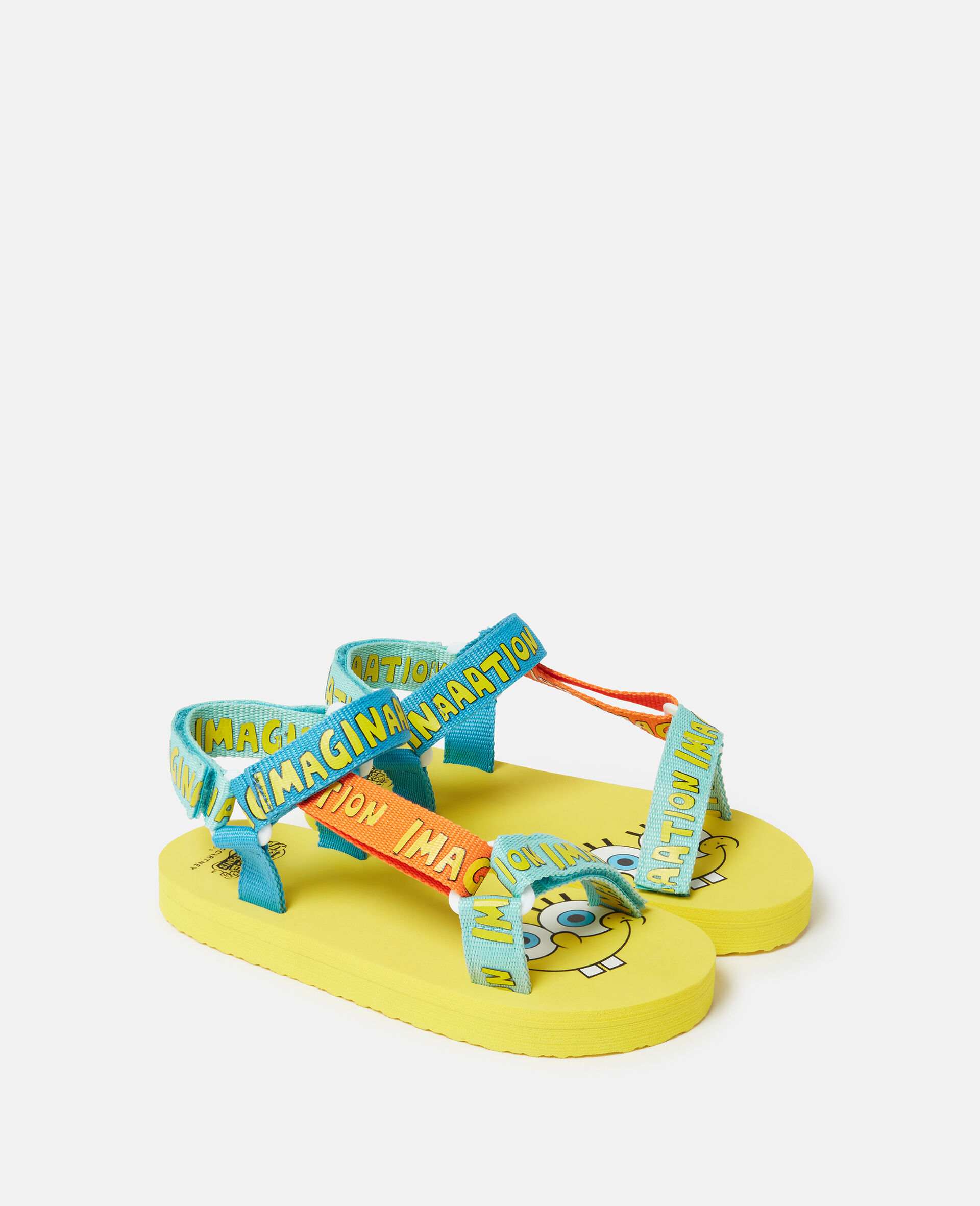 SpongeBob Graphic Sandals-Yellow-large image number 1