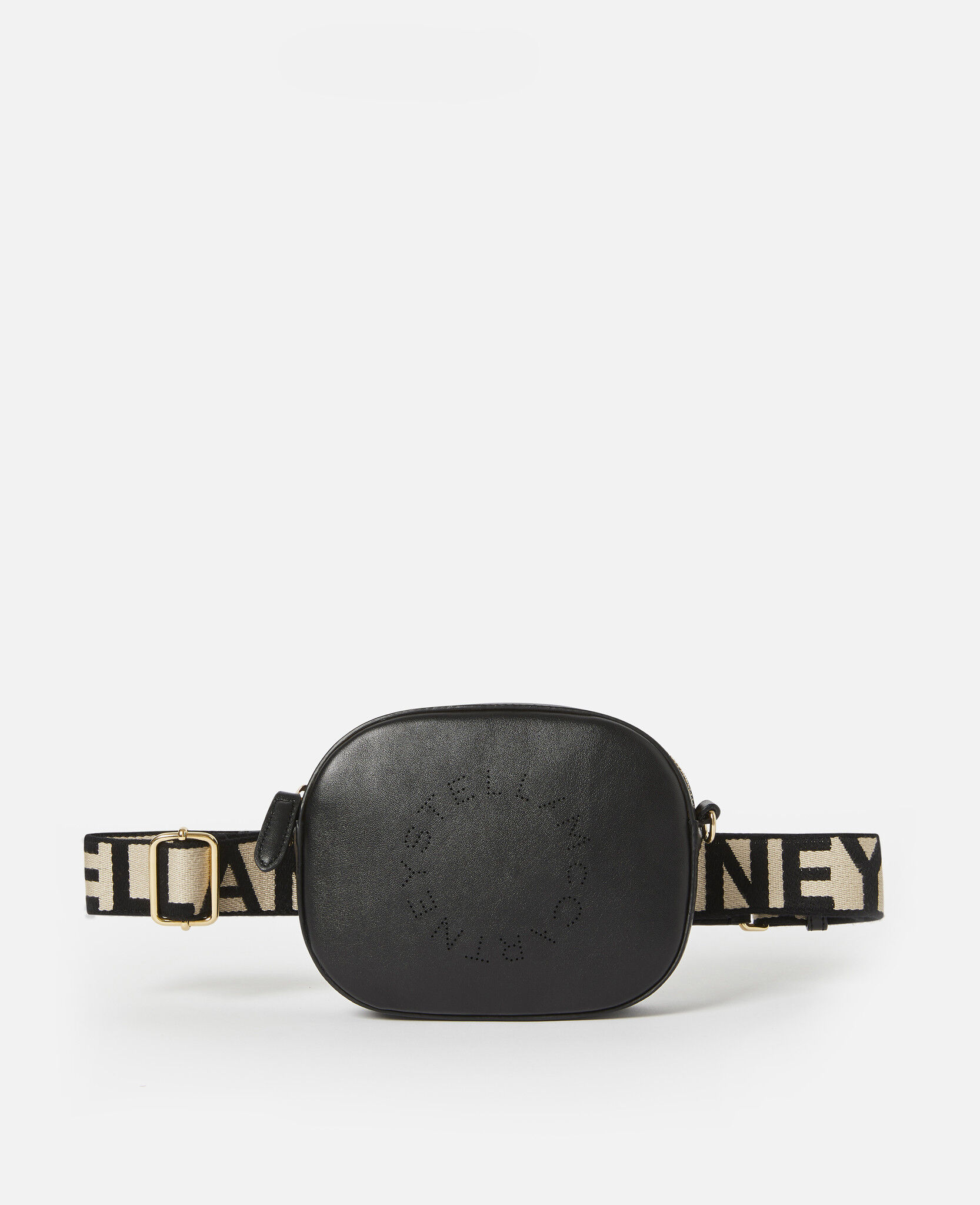 Women Black Stella Logo Belt Bag Stella McCartney SA