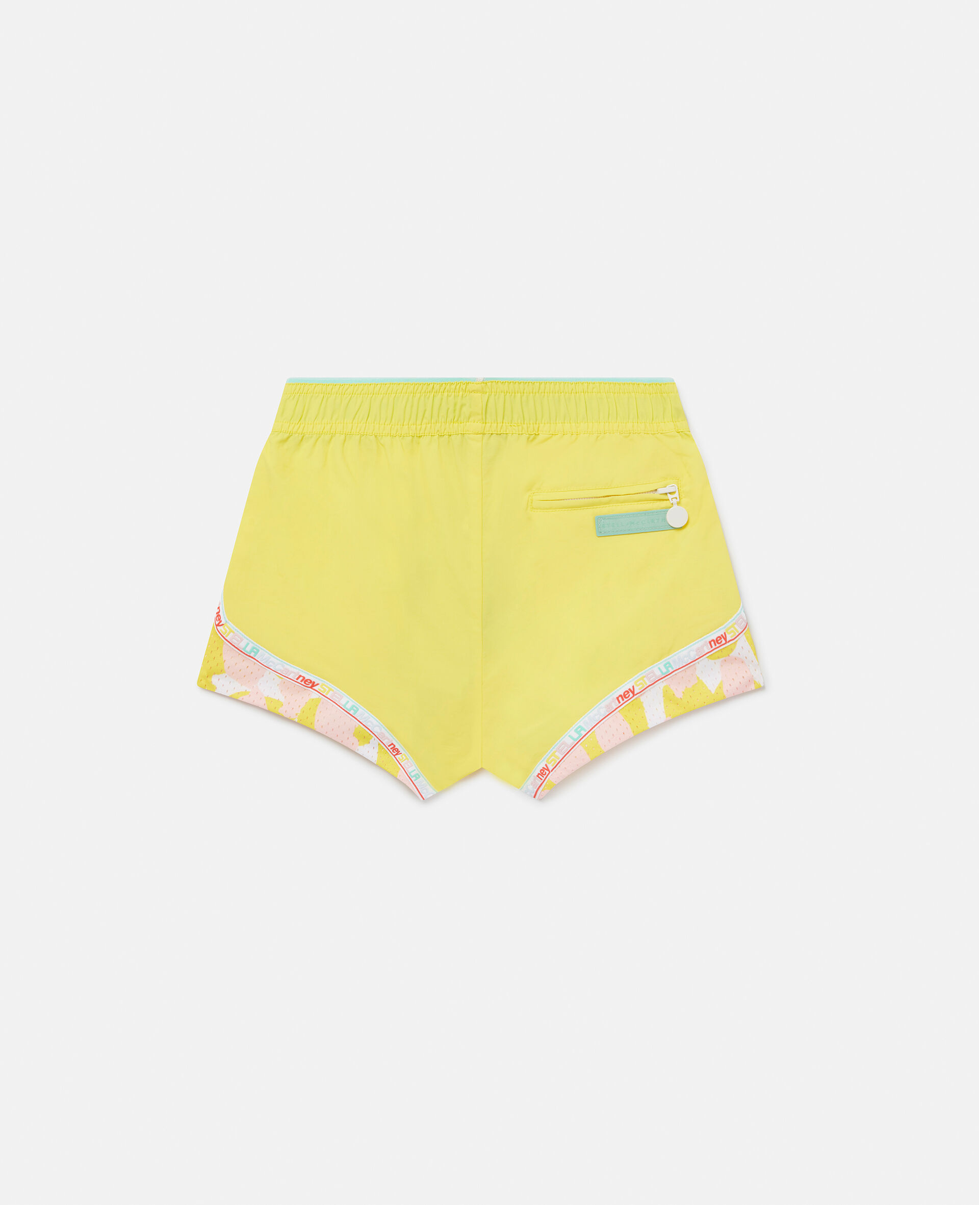 Stella Logo Tape Shorts-Yellow-large image number 2