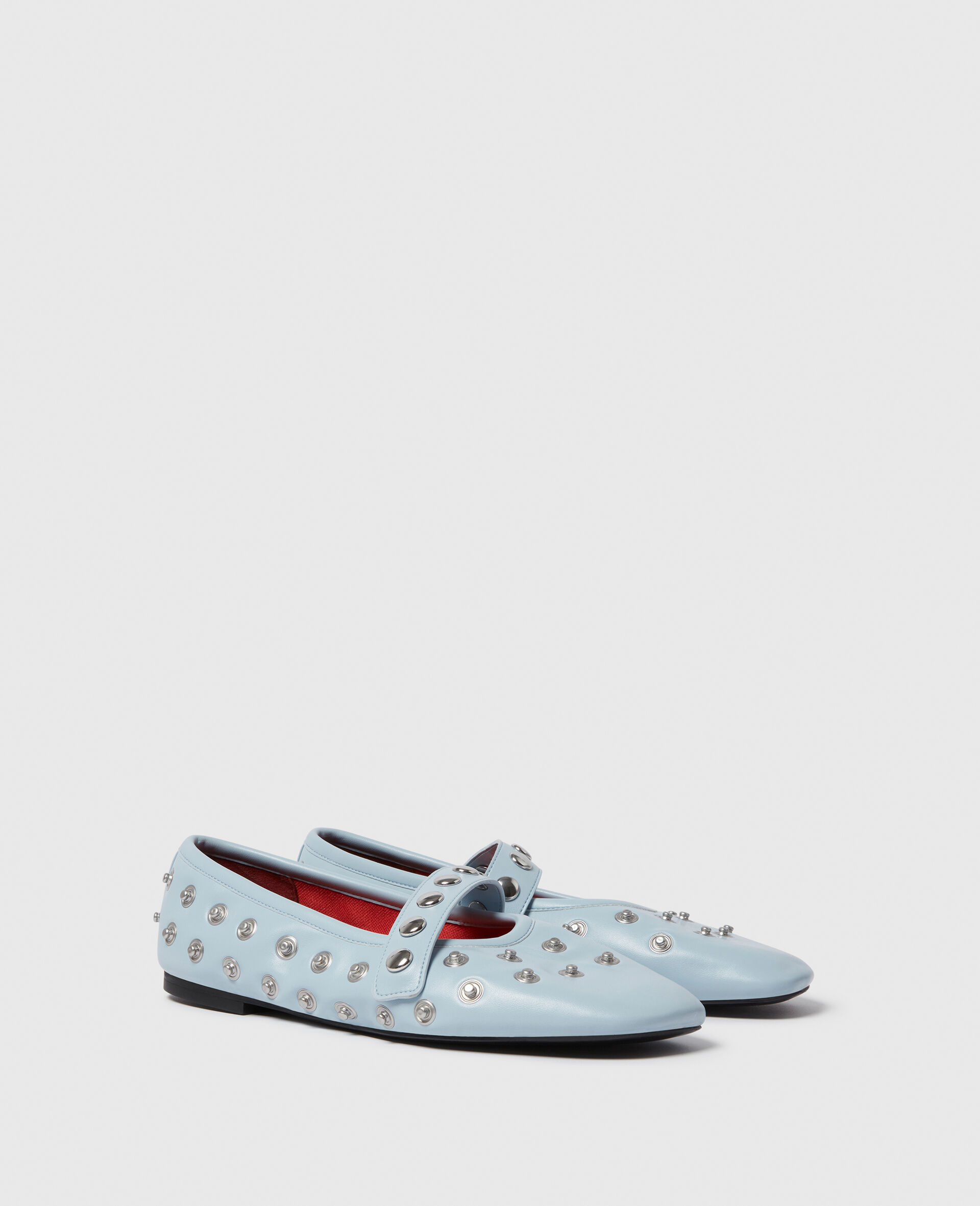 Ryder Popper-Studded Ballet Flats-Blue-large image number 1